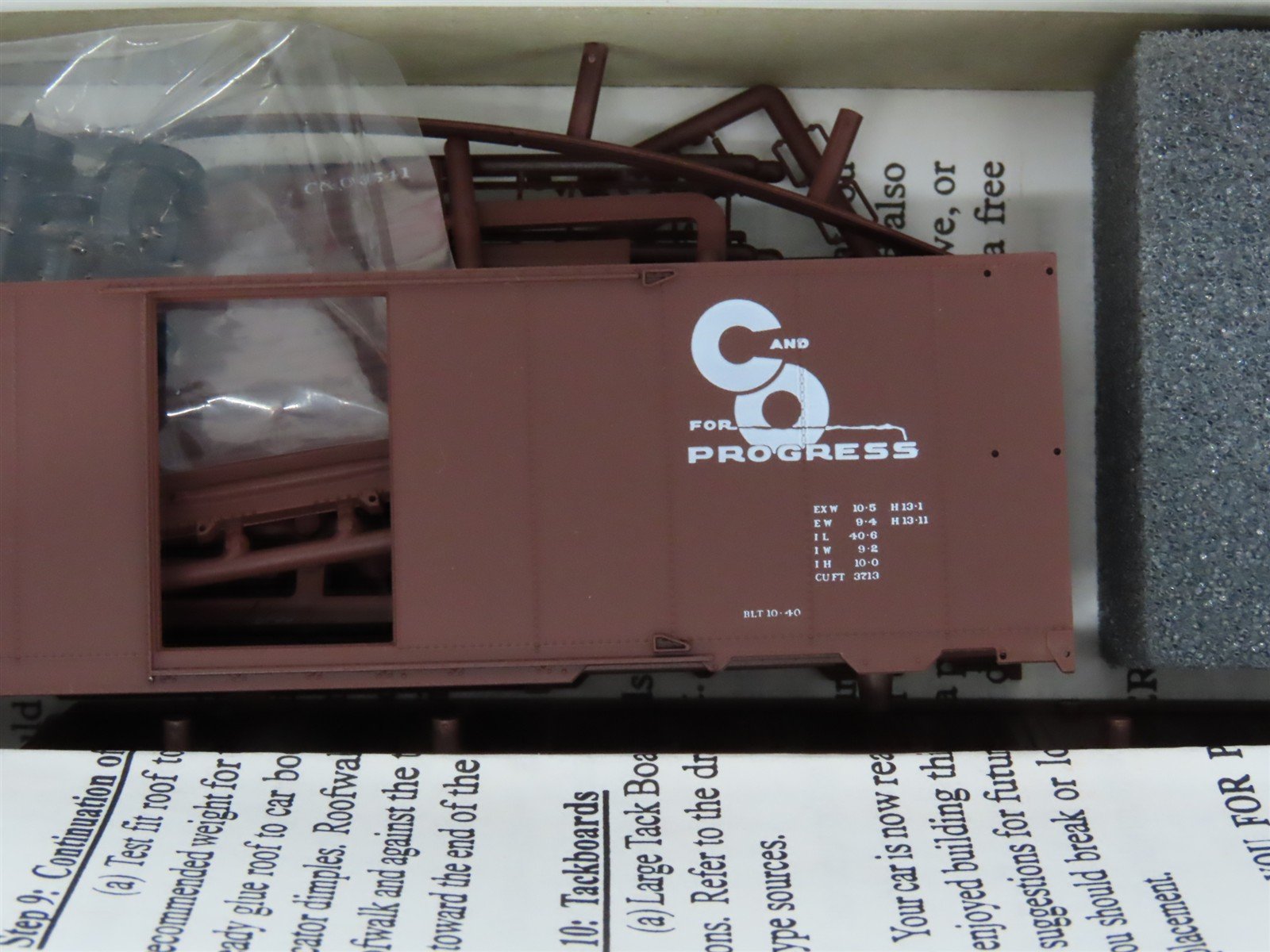 HO Scale InterMountain Kit 40706-07 C&O Chesapeake & Ohio 40' Box Car #3541