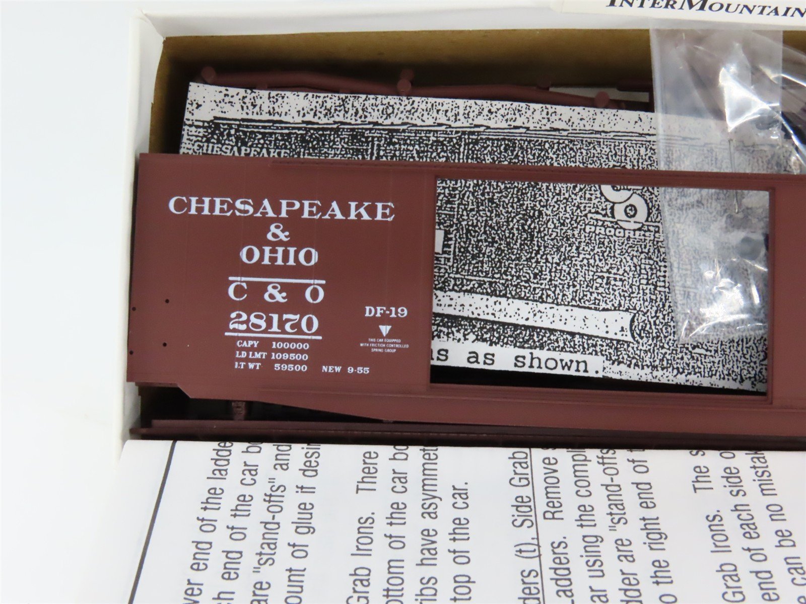 HO Scale InterMountain Kit 40606-07 C&O Chesapeake & Ohio 50' Box Car #28170