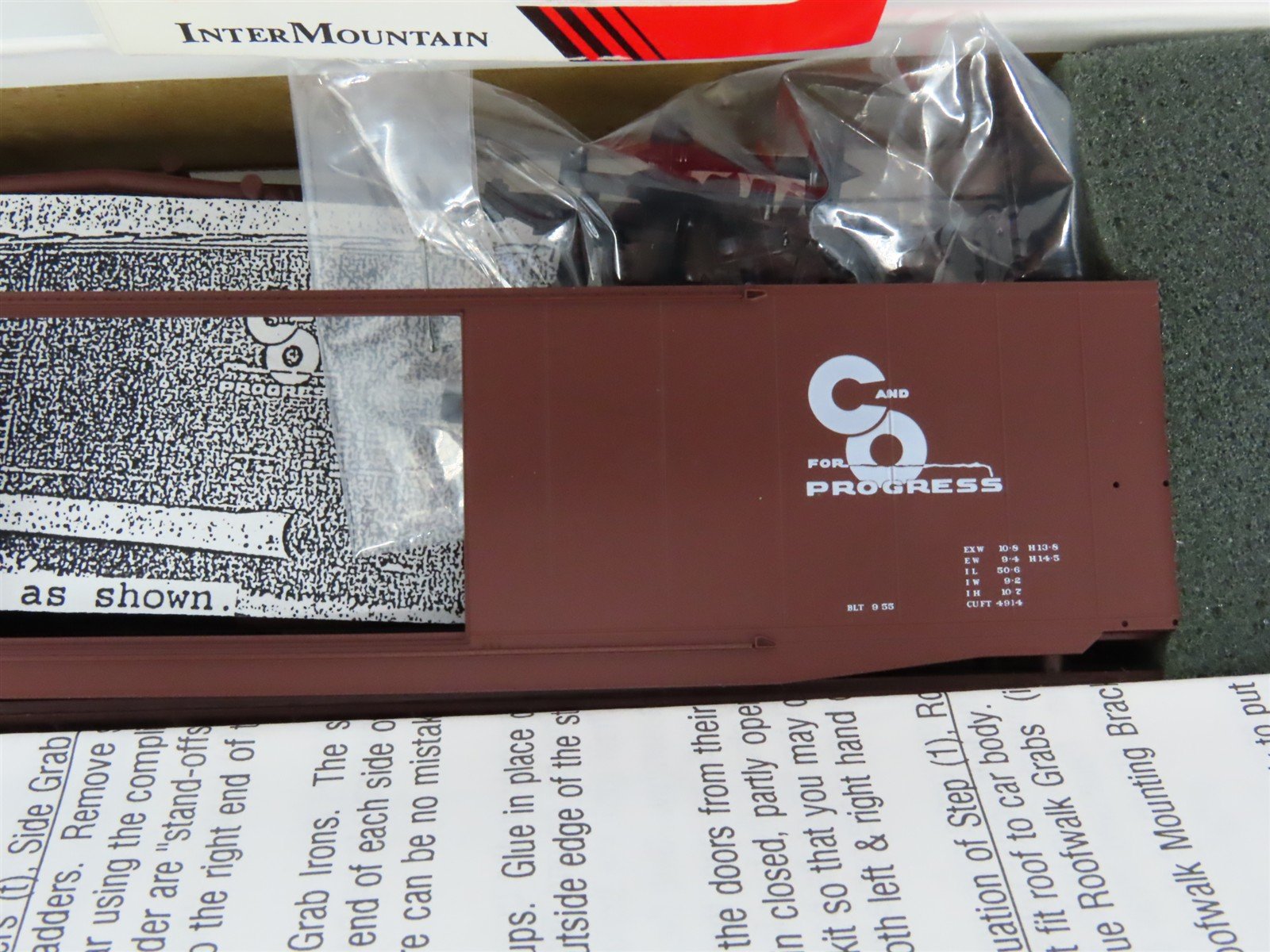 HO Scale InterMountain Kit 40606-07 C&O Chesapeake & Ohio 50' Box Car #28170