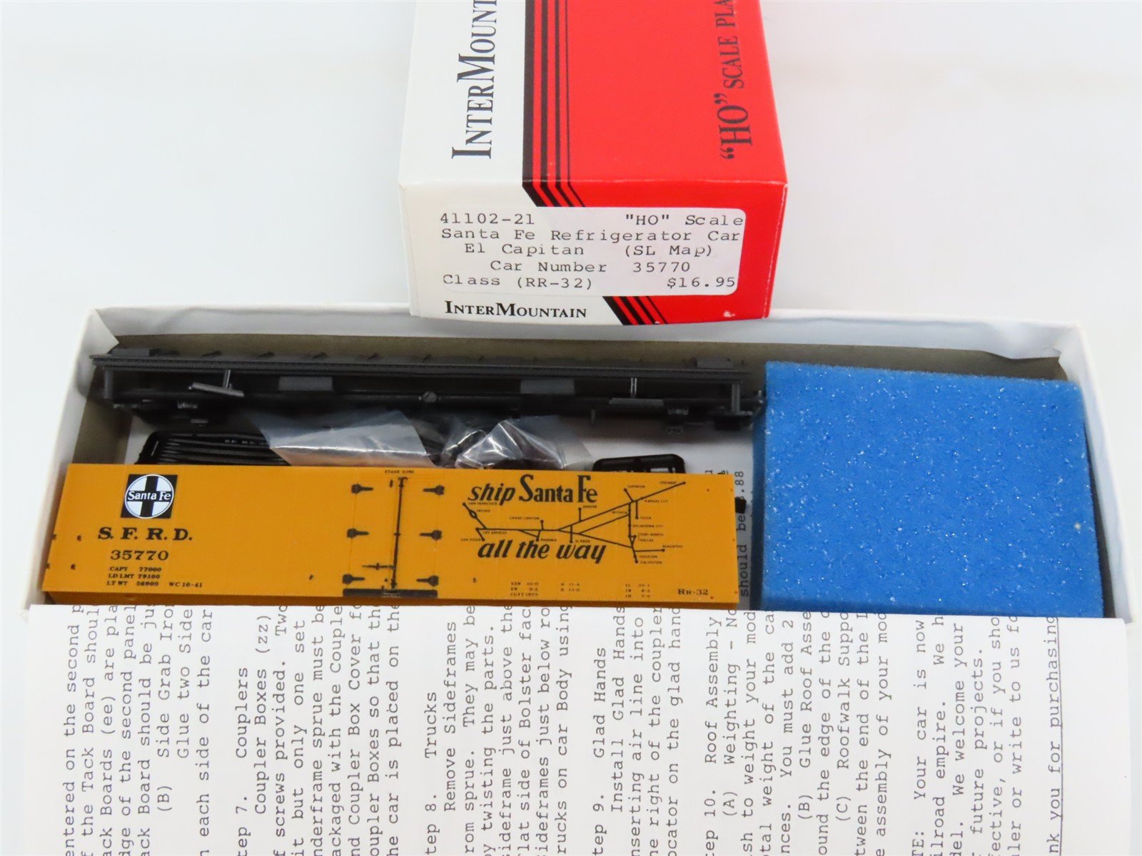 HO Scale InterMountain Kit 41102-21 SFRD Santa Fe El Capitan Reefer #35770