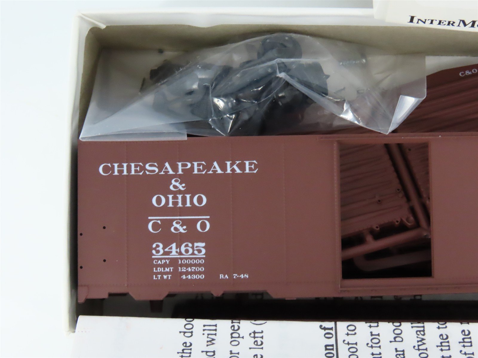 HO Scale InterMountain Kit 40706-06 C&O Chesapeake & Ohio 40' Box Car #3465