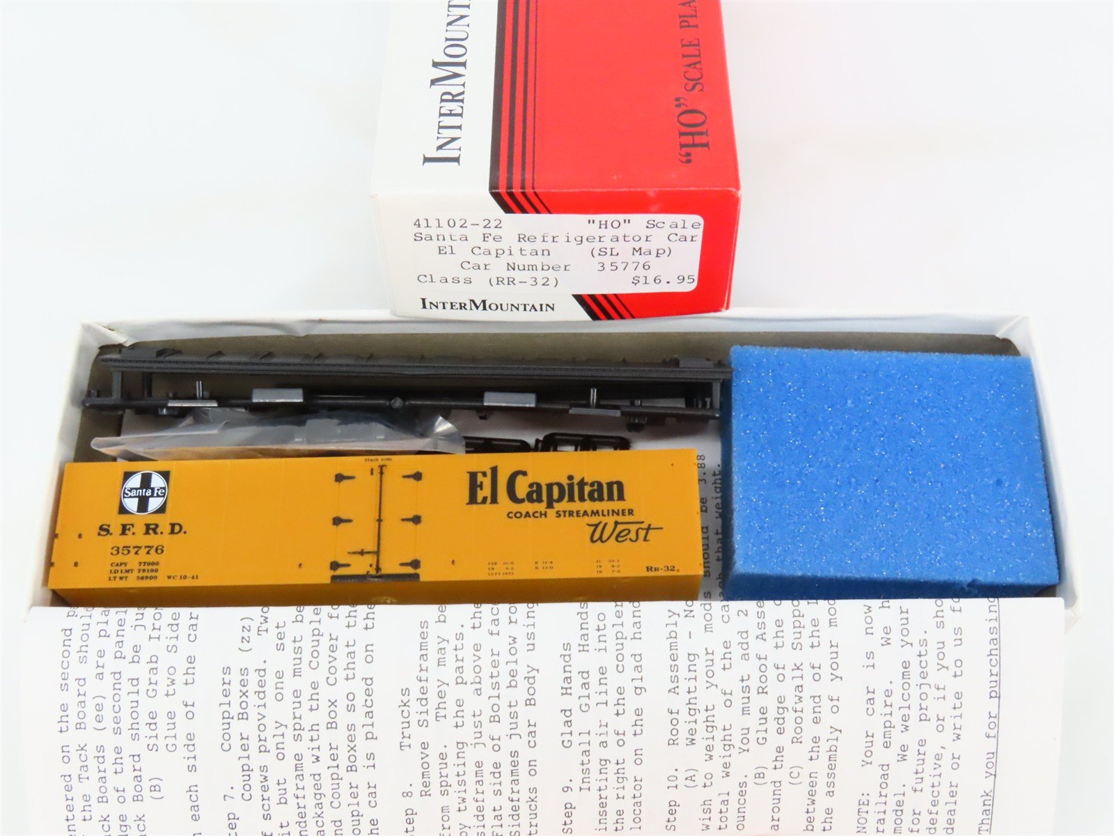 HO Scale InterMountain Kit 41102-22 SFRD Santa Fe El Capitan Reefer #35776