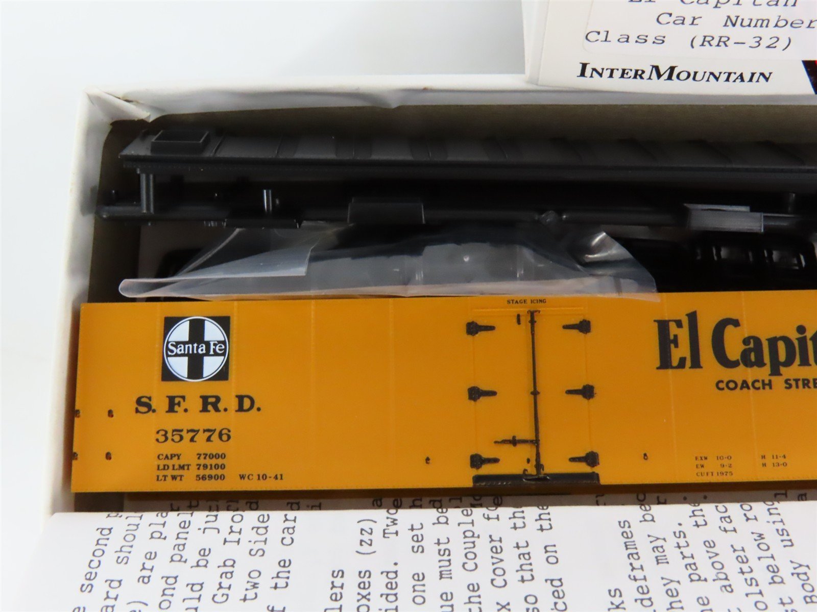HO Scale InterMountain Kit 41102-22 SFRD Santa Fe El Capitan Reefer #35776
