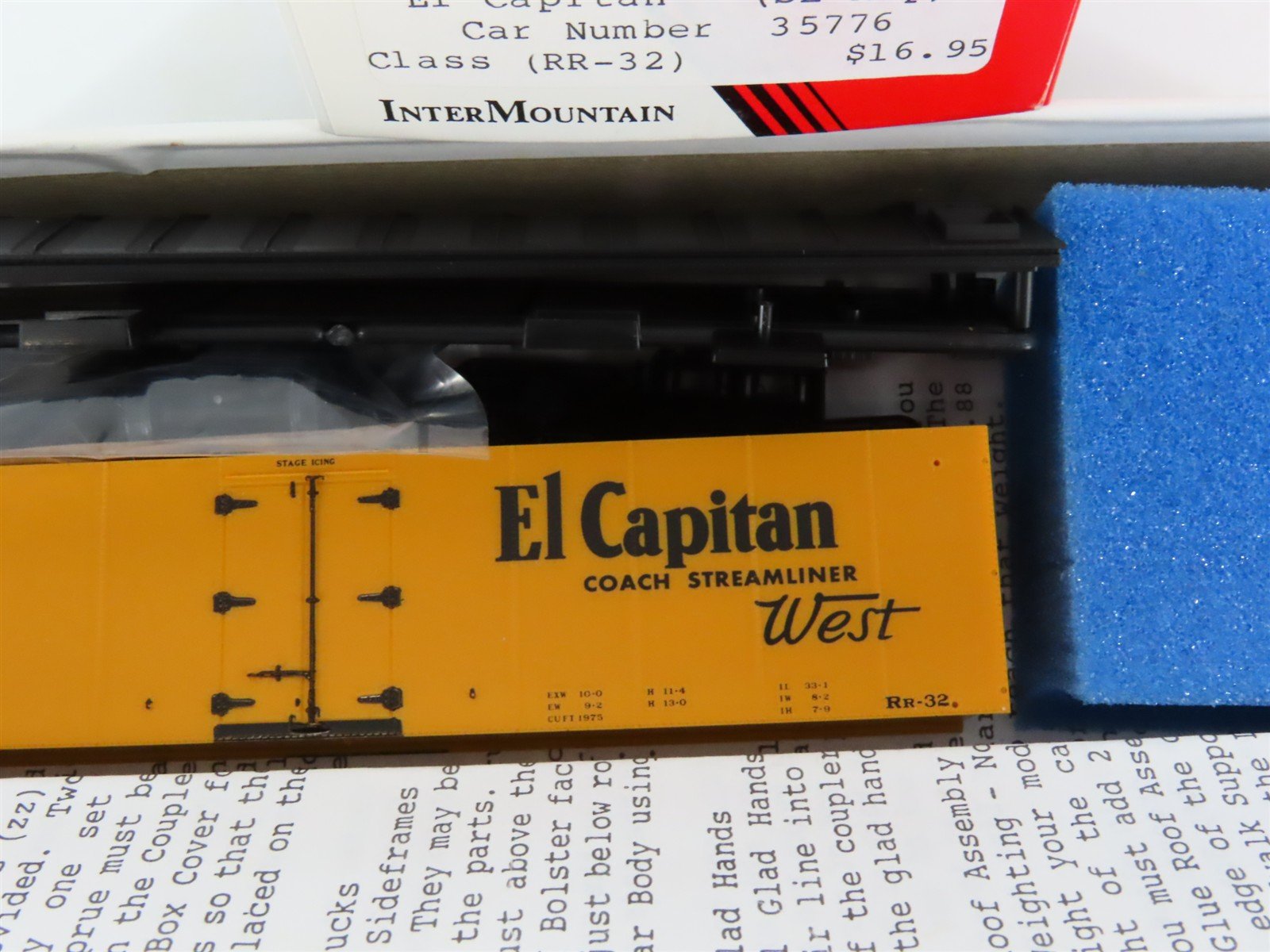 HO Scale InterMountain Kit 41102-22 SFRD Santa Fe El Capitan Reefer #35776