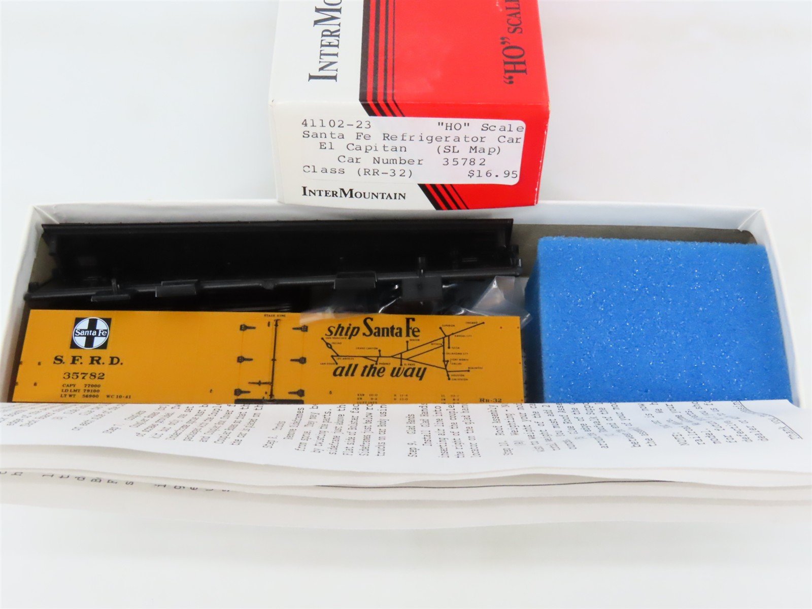 HO Scale InterMountain Kit 41102-23 SFRD Santa Fe El Capitan Reefer #35782