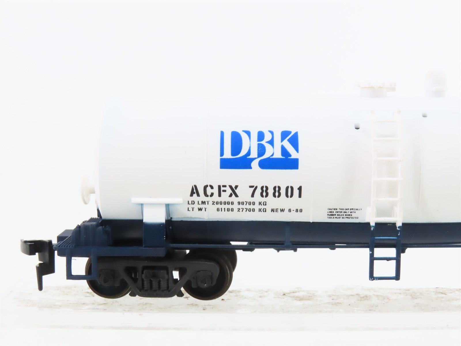 HO Scale Atlas 1706 ACFX Dry Branch Kaolin 13K Gallon Modern Tank Car #78801