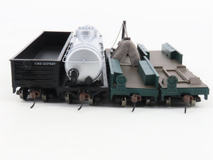 HO Scale Athearn 92154 C&O Chesapeake & Ohio Work Train Freight 4-Car Set