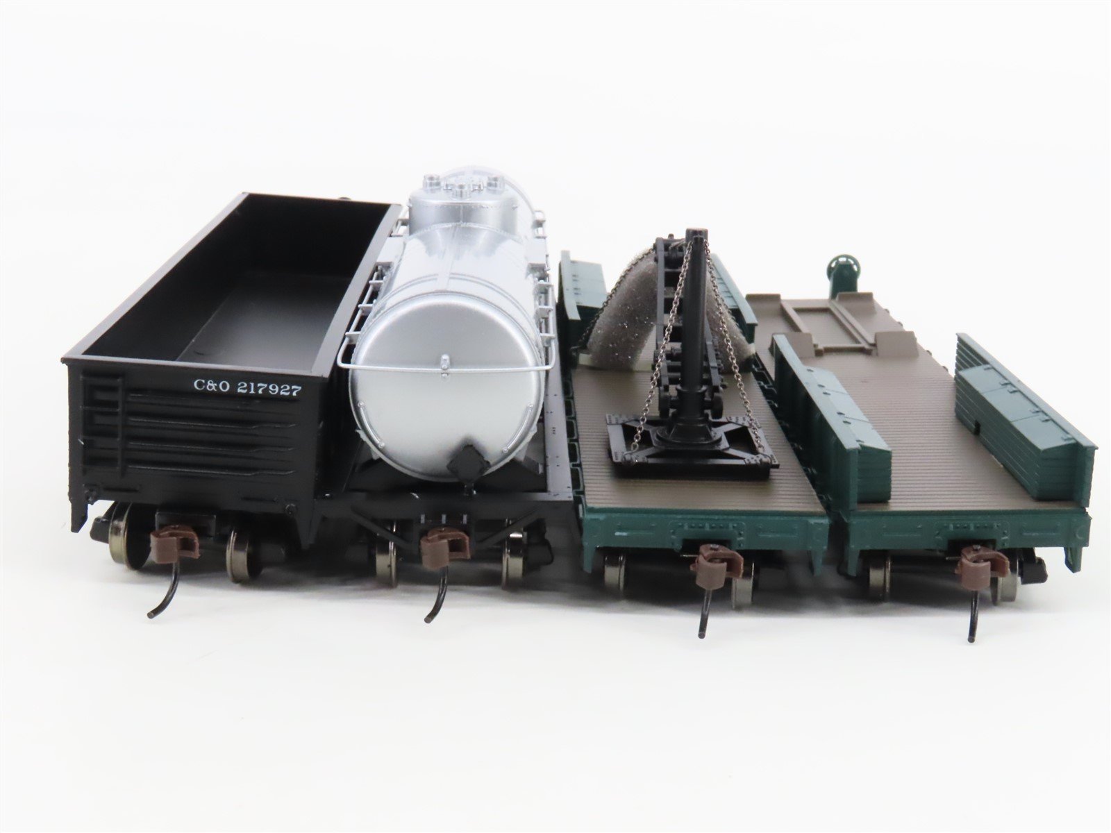 HO Scale Athearn 92154 C&O Chesapeake & Ohio Work Train Freight 4-Car Set