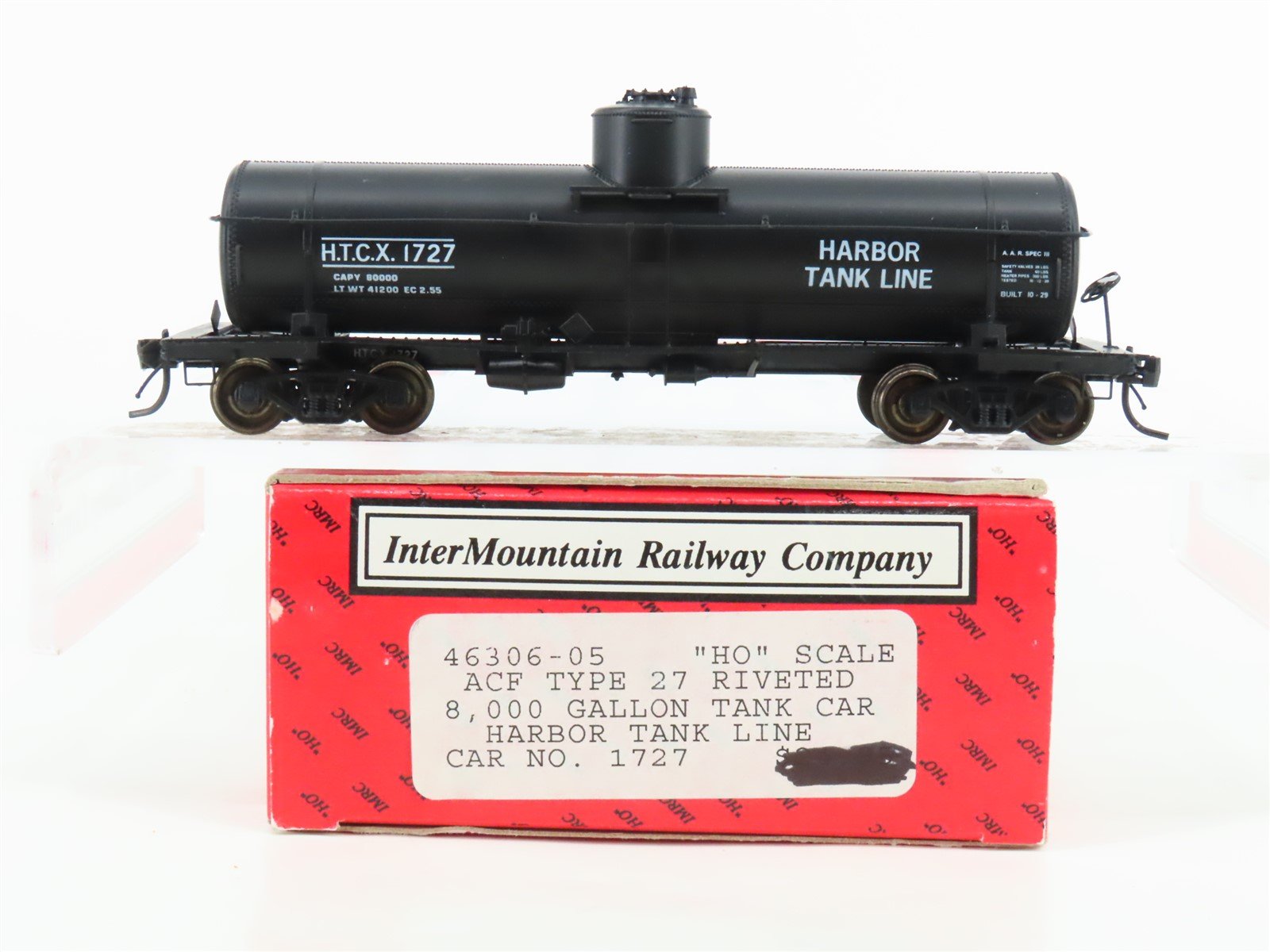 HO Scale InterMountain 46306-05 HTCX Harbor Tank Line Single Dome Tank Car #1727