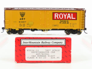 HO Scale InterMountain 45534-12 ART Royal Packing R-40-23 Steel Reefer #91697