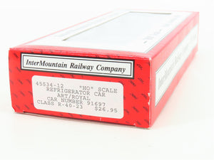 HO Scale InterMountain 45534-12 ART Royal Packing R-40-23 Steel Reefer #91697