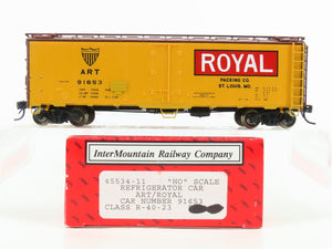 HO Scale InterMountain 45534-11 ART Royal Packing R-40-23 Steel Reefer #91653