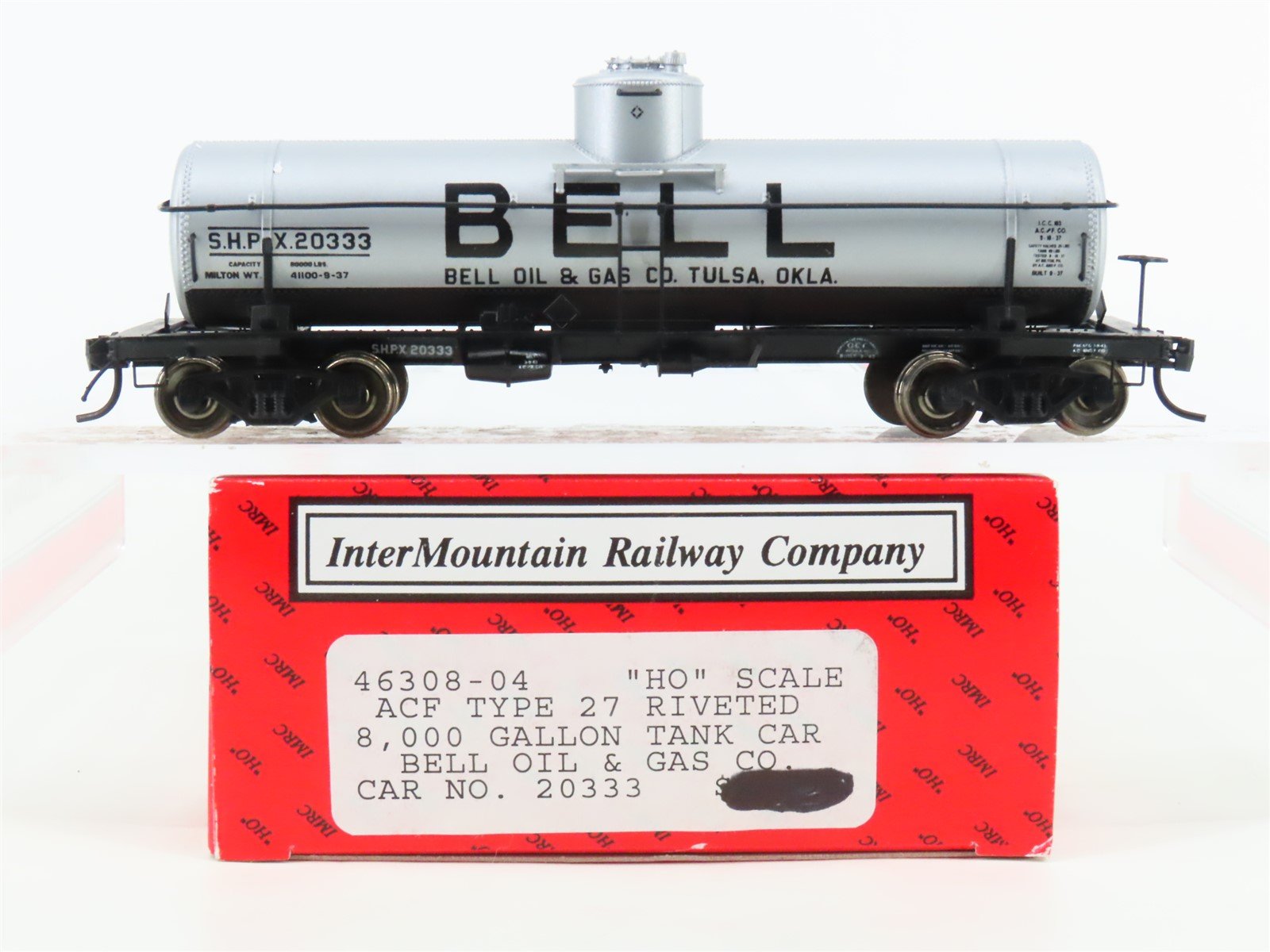 HO Scale InterMountain 46308-04 SHPX Bell Oil & Gas Single Dome Tank Car #20333
