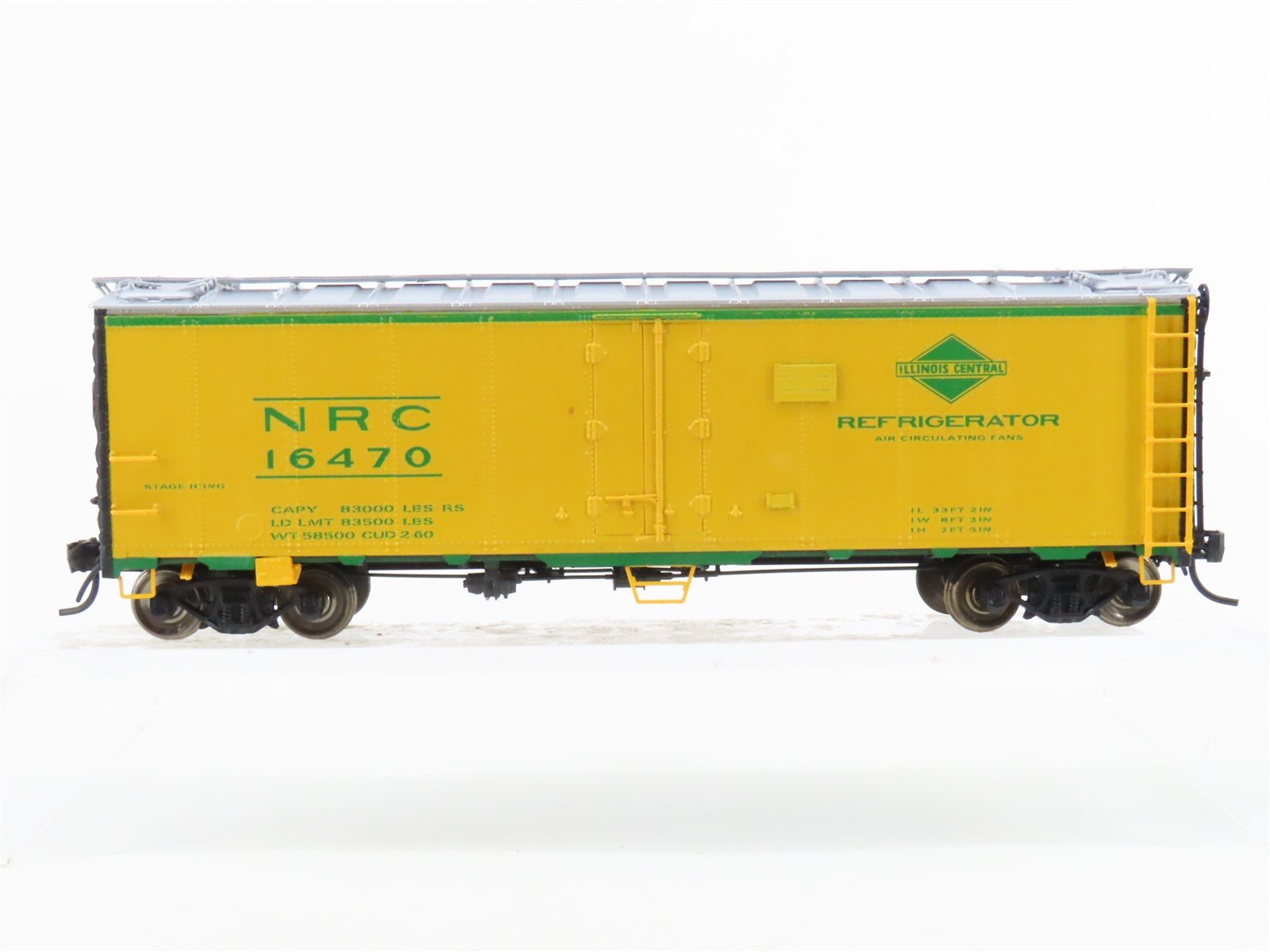 HO Scale InterMountain NRC / IC Illinois Central R-40-23 Steel Reefer #16470