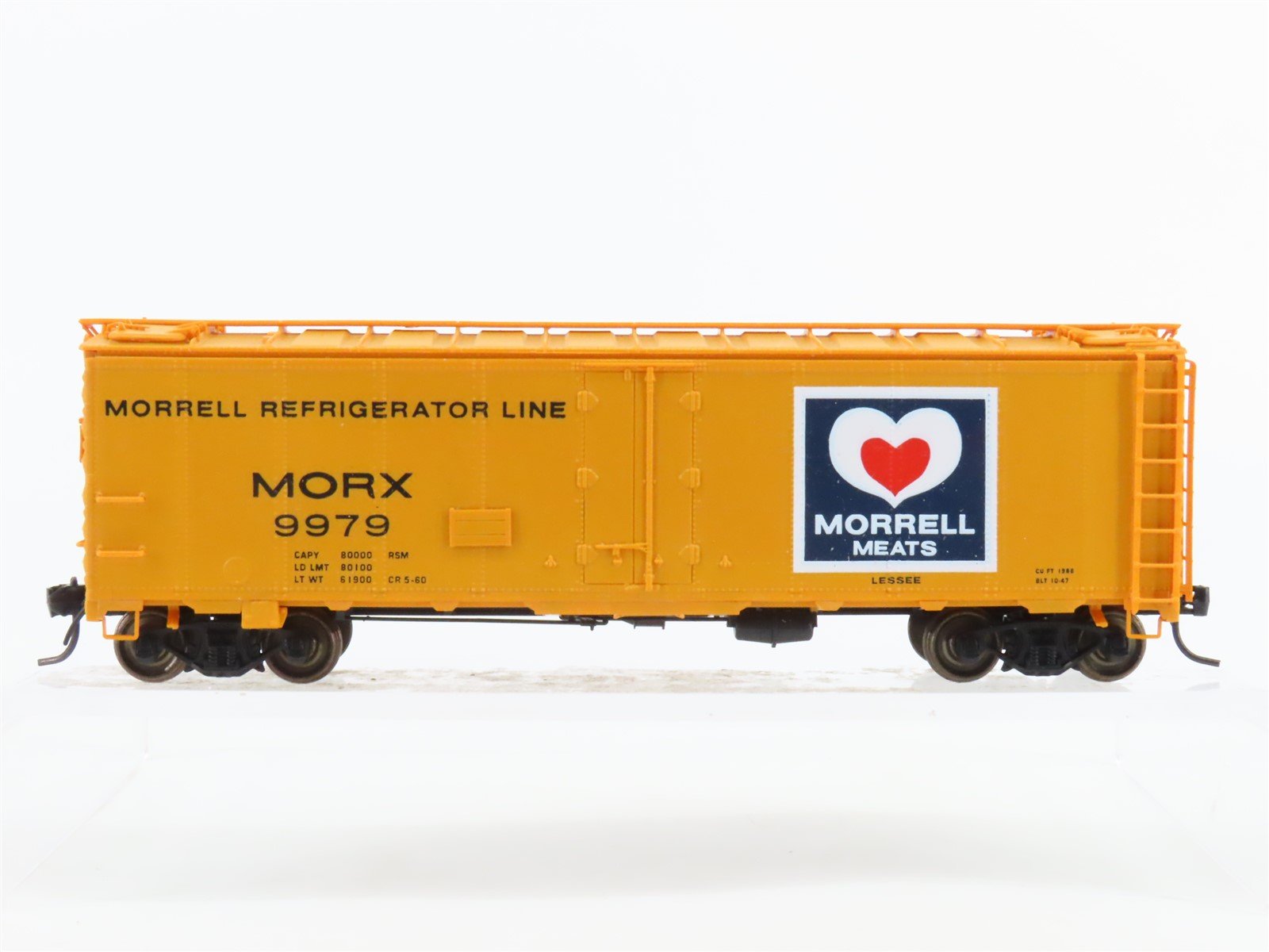 HO Scale InterMountain MORX Morrell Meats 40' Steel Reefer #9979