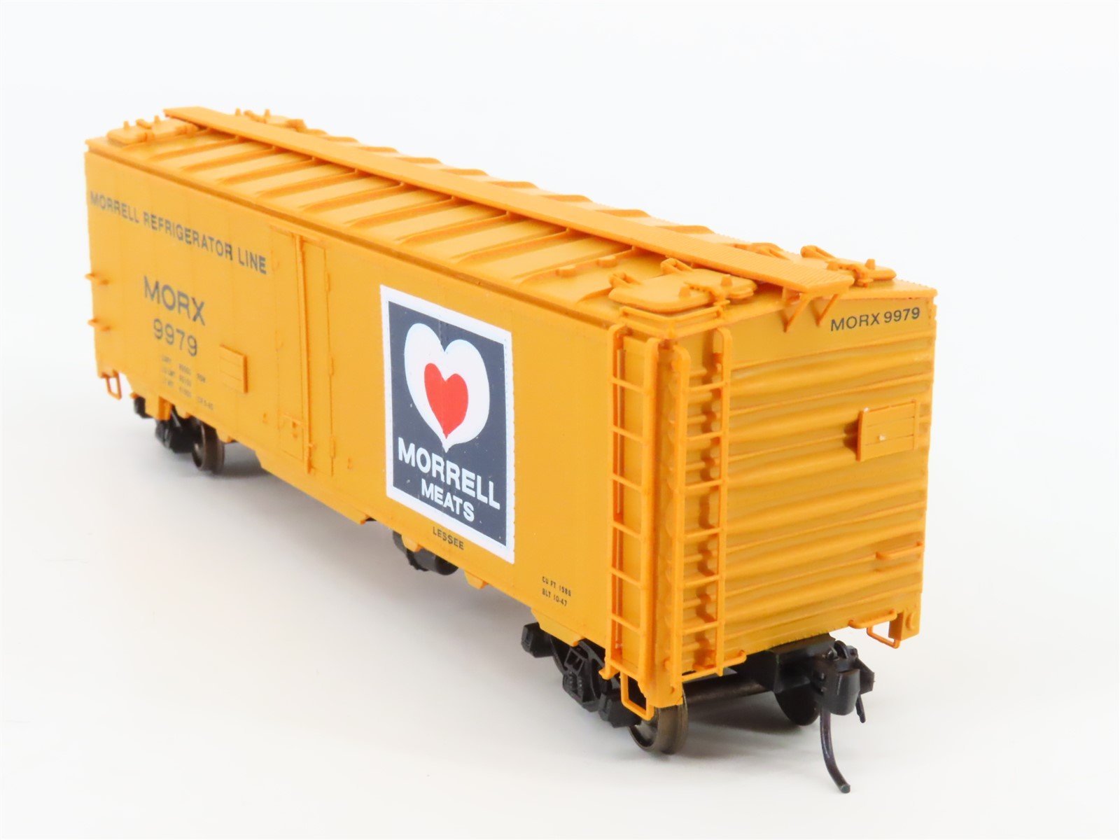 HO Scale InterMountain MORX Morrell Meats 40' Steel Reefer #9979