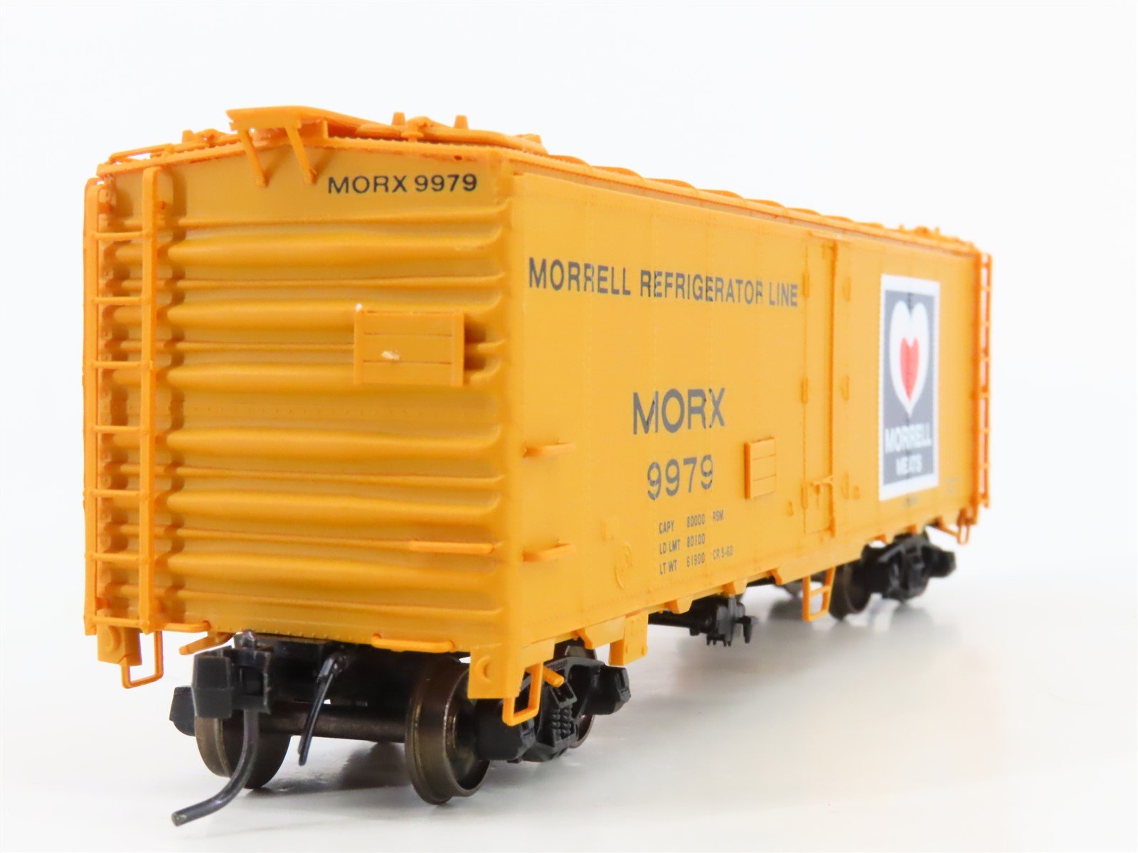 HO Scale InterMountain MORX Morrell Meats 40' Steel Reefer #9979