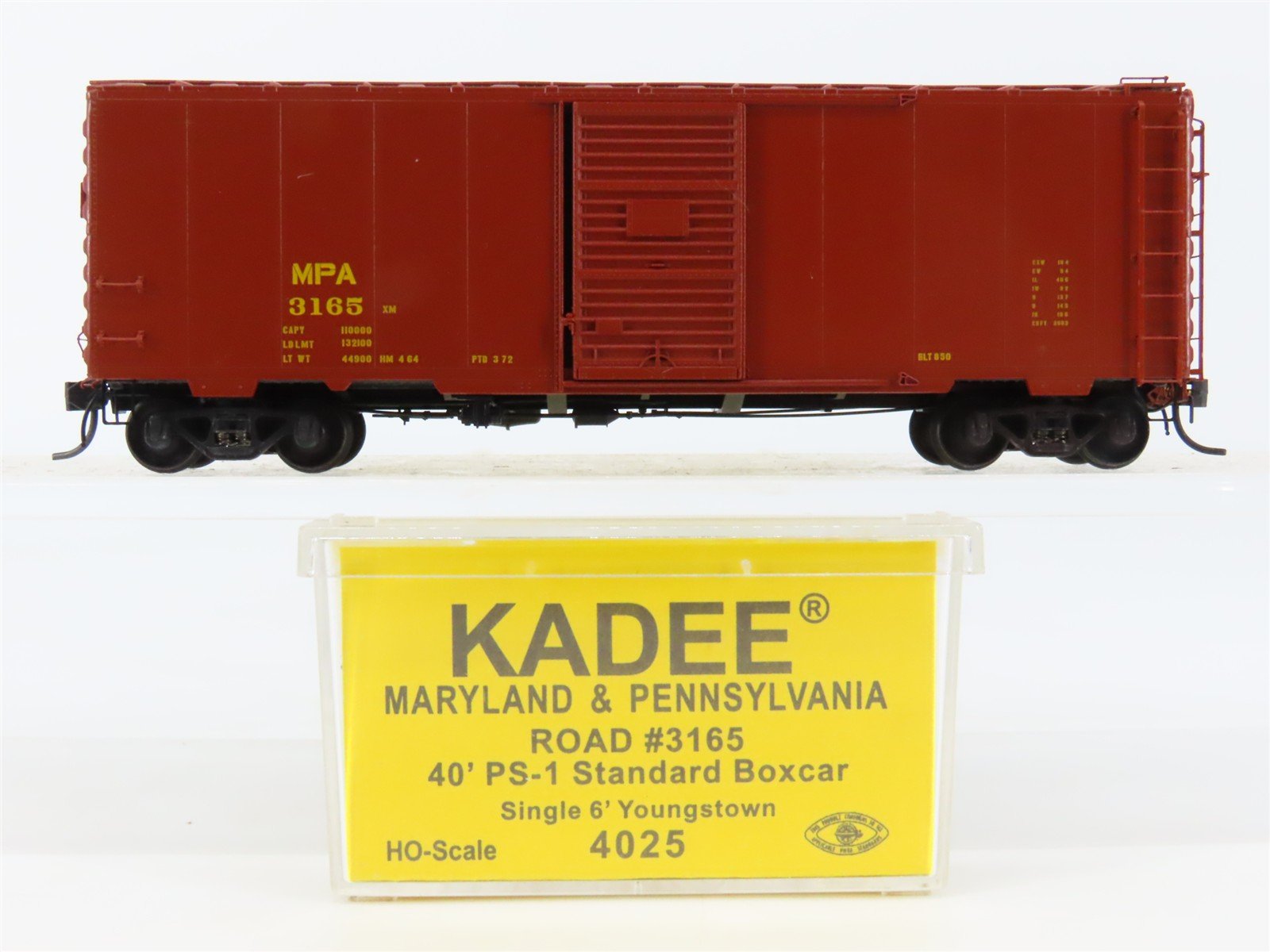 HO Scale Kadee 4025 MPA Maryland & Pennsylvania 40' PS-1 Box Car #3165