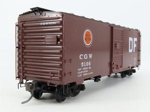 HO Scale Kadee 4022 CGW Chicago Great Western 40' PS-1 Single Door Box Car #5106