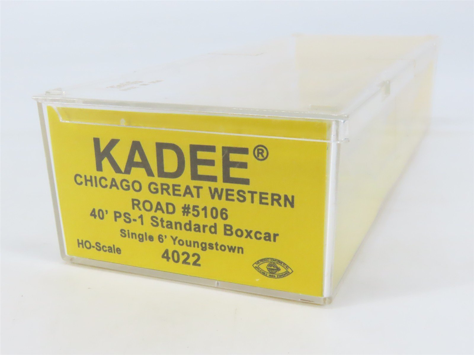 HO Scale Kadee 4022 CGW Chicago Great Western 40' PS-1 Single Door Box Car #5106