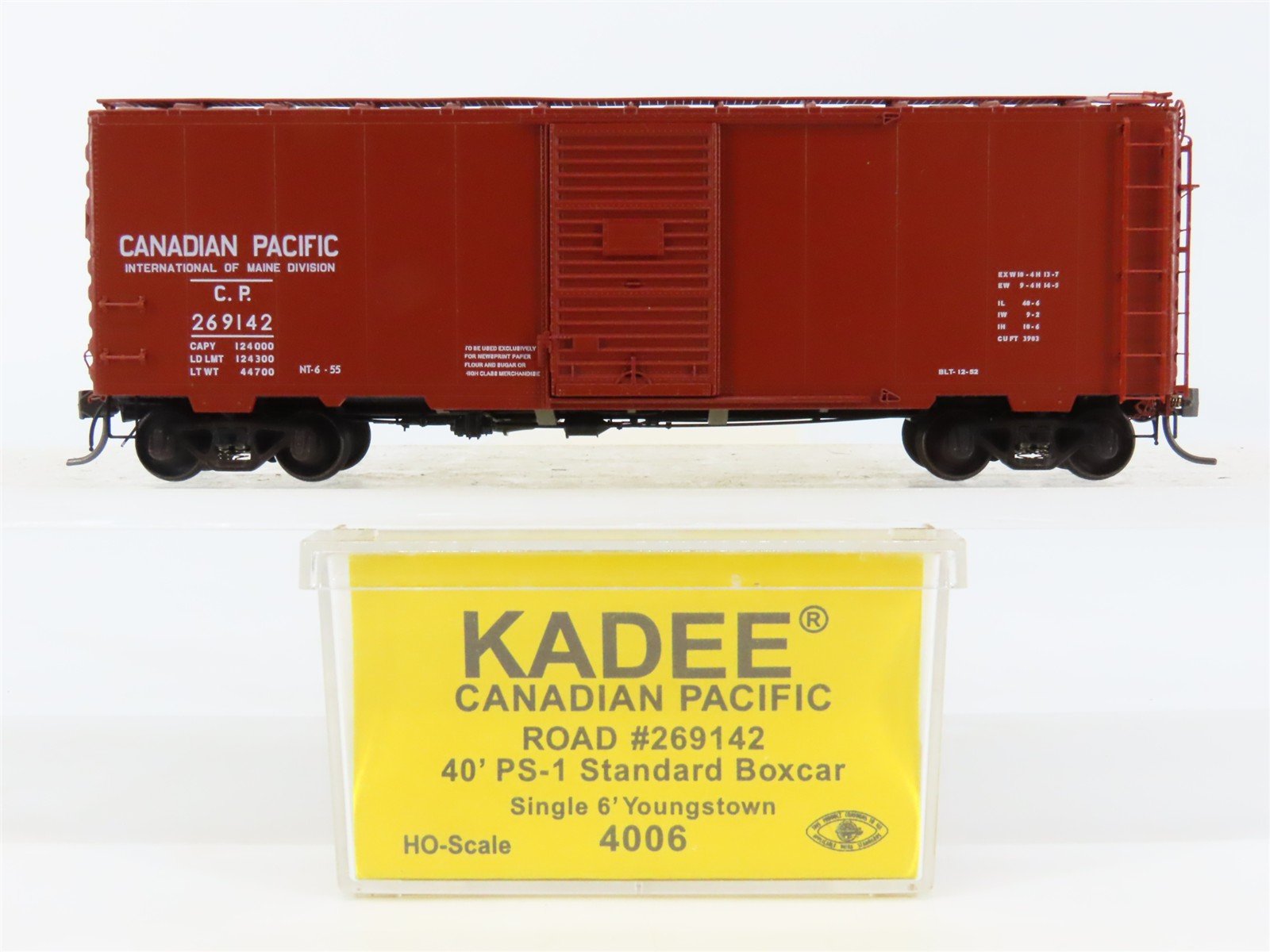 HO Scale Kadee 4006 CP Canadian Pacific "Maine Division" 40' Box Car #269142