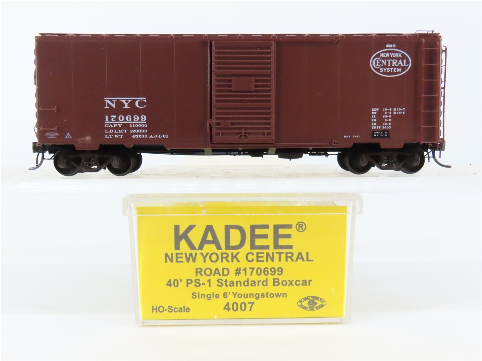 HO Scale Kadee 4007 NYC New York Central 40' PS-1 Single Door Box Car #170699