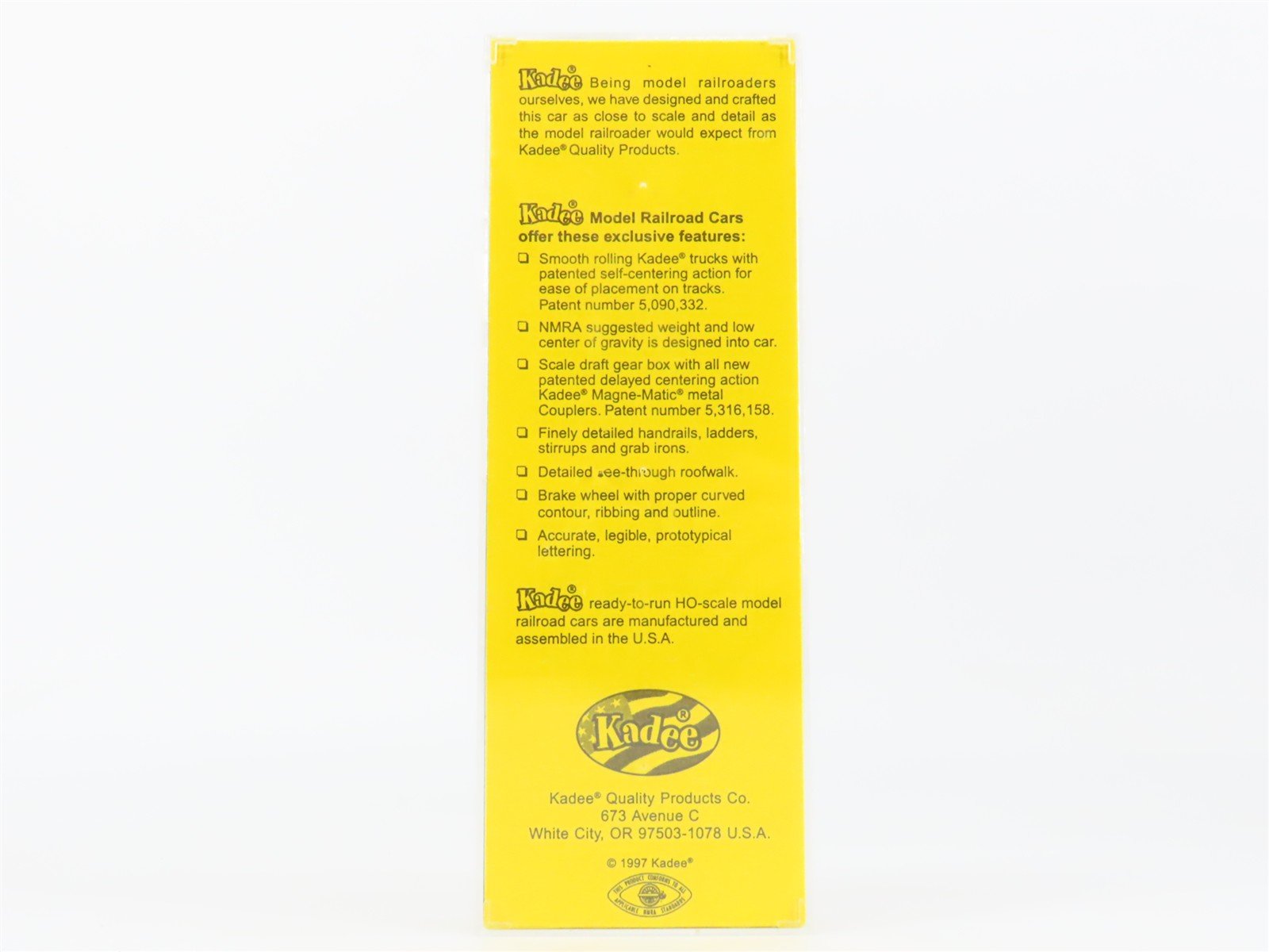 HO Scale Kadee 4007 NYC New York Central 40' PS-1 Single Door Box Car #170699