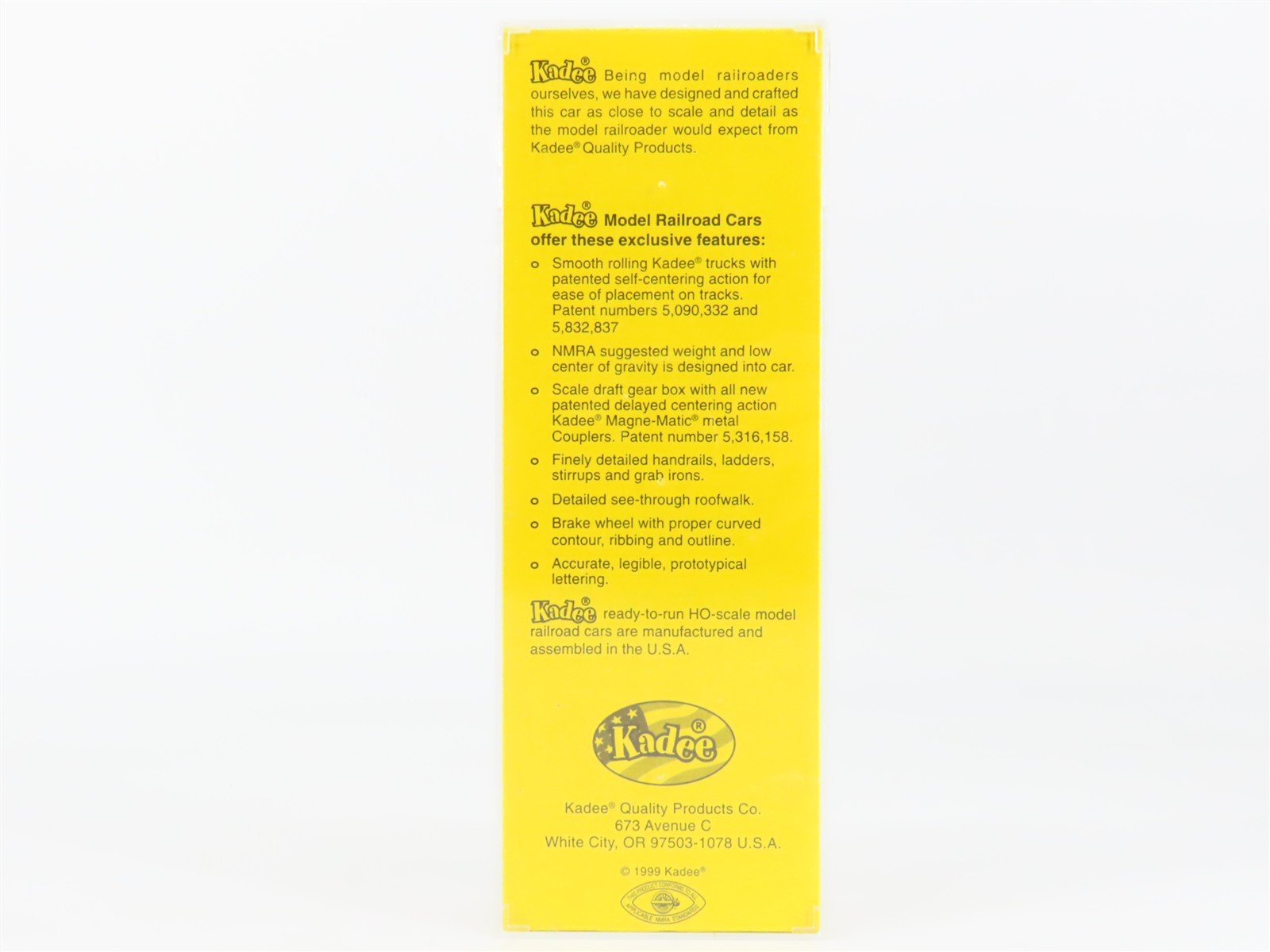HO Scale Kadee 4303 RF&P Capital Cities Route 40' PS-1 Single Door Box Car #2840