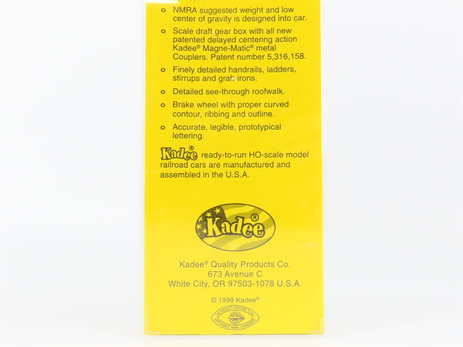 HO Scale Kadee 4303 RF&P Capital Cities Route 40' PS-1 Single Door Box Car #2840