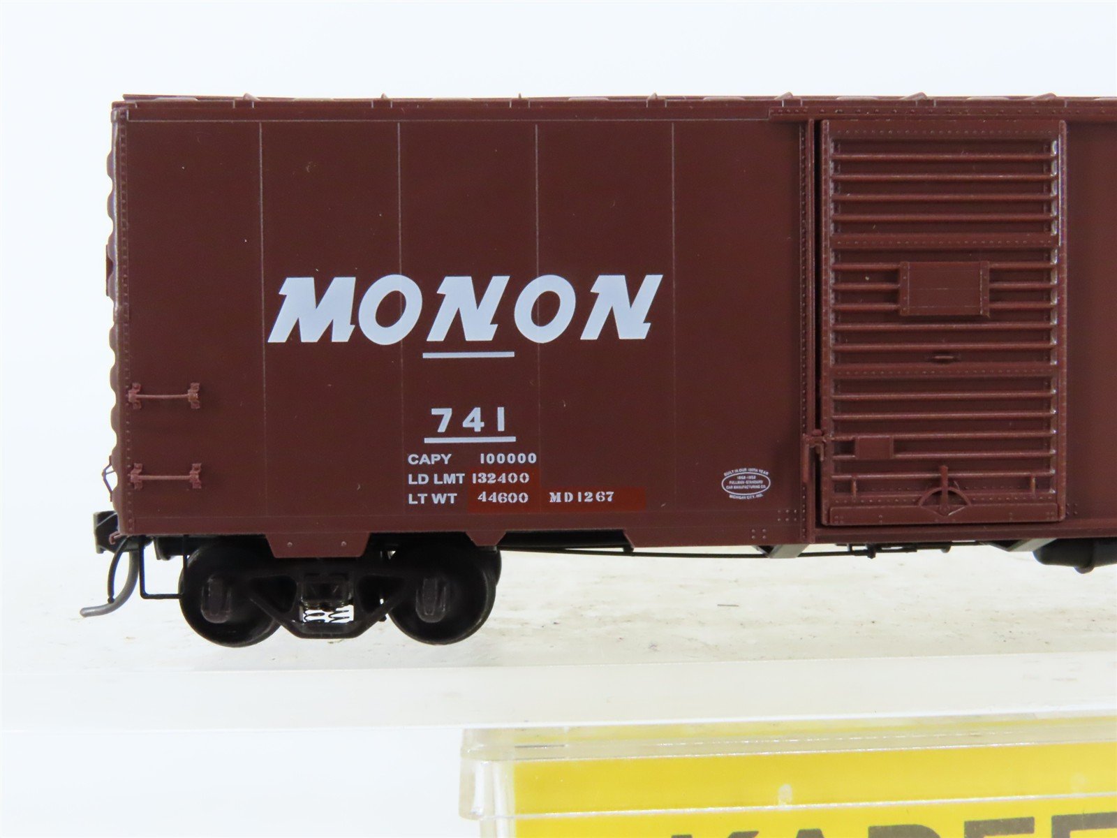 HO Scale Kadee 4014 MONON The Hoosier Line 40' PS-1 Single Door Box Car #741