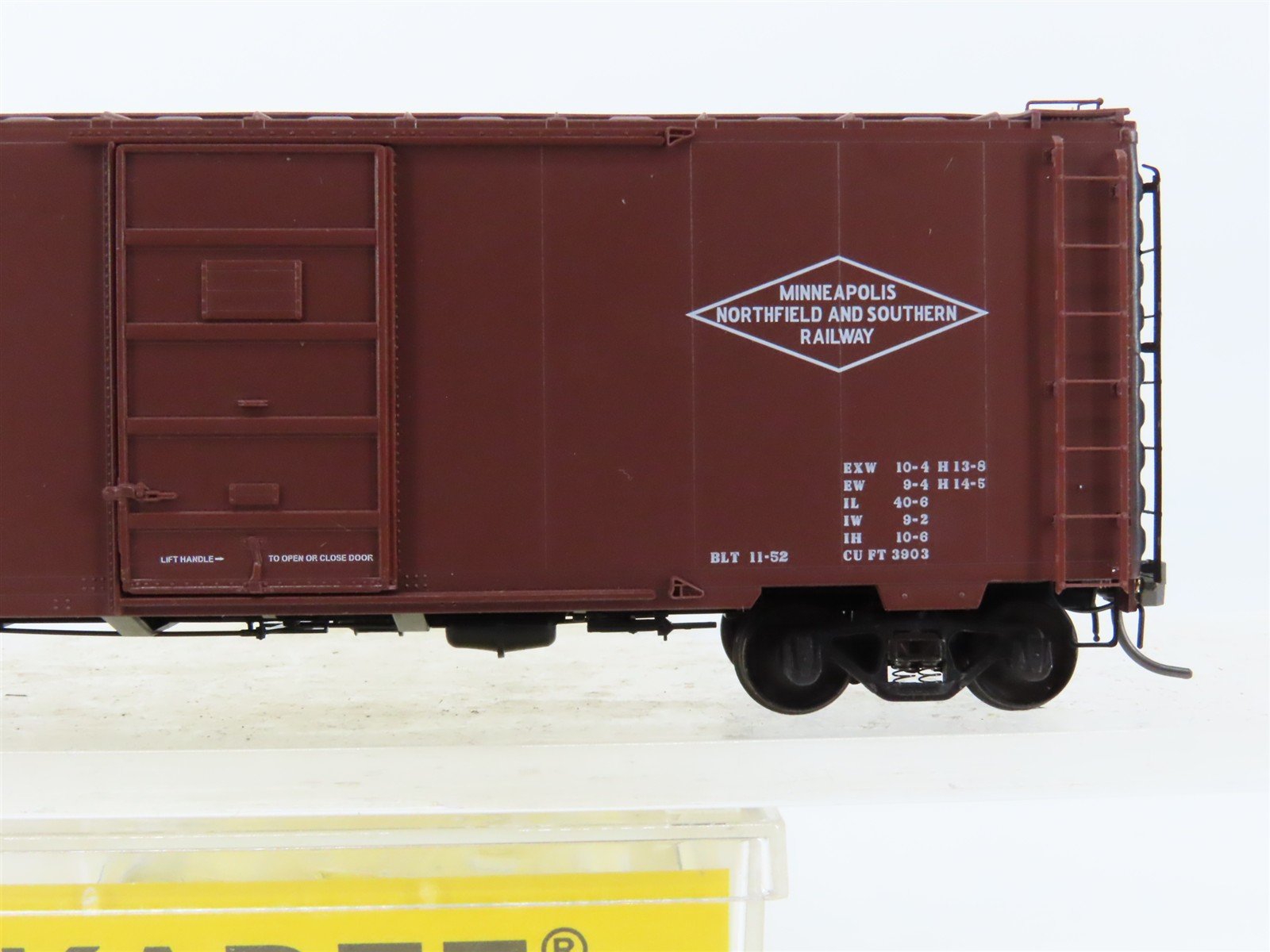 HO Scale Kadee 4021 MNS Minneapolis Northfield & Southern 40' Box Car #1035