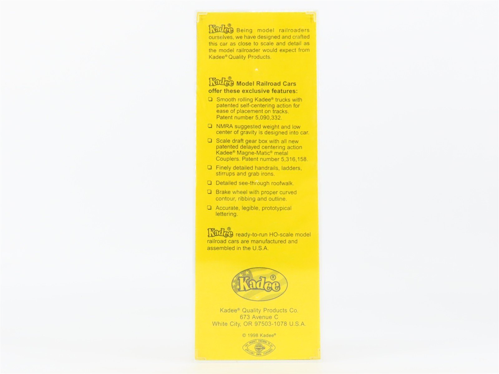 HO Scale Kadee 4021 MNS Minneapolis Northfield & Southern 40' Box Car #1035