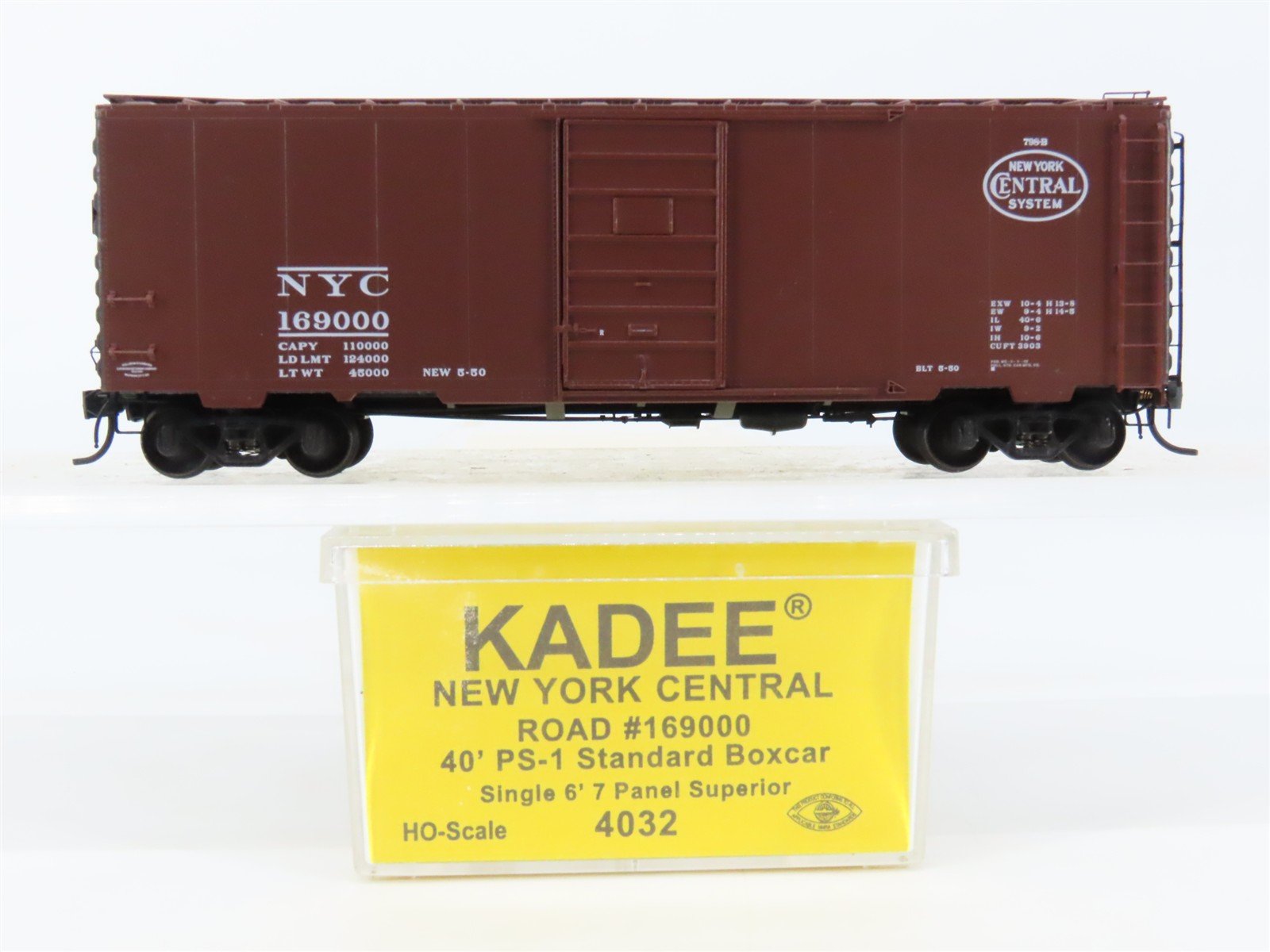 HO Scale Kadee 4032 NYC New York Central 40' PS-1 Single Door Box Car #169000