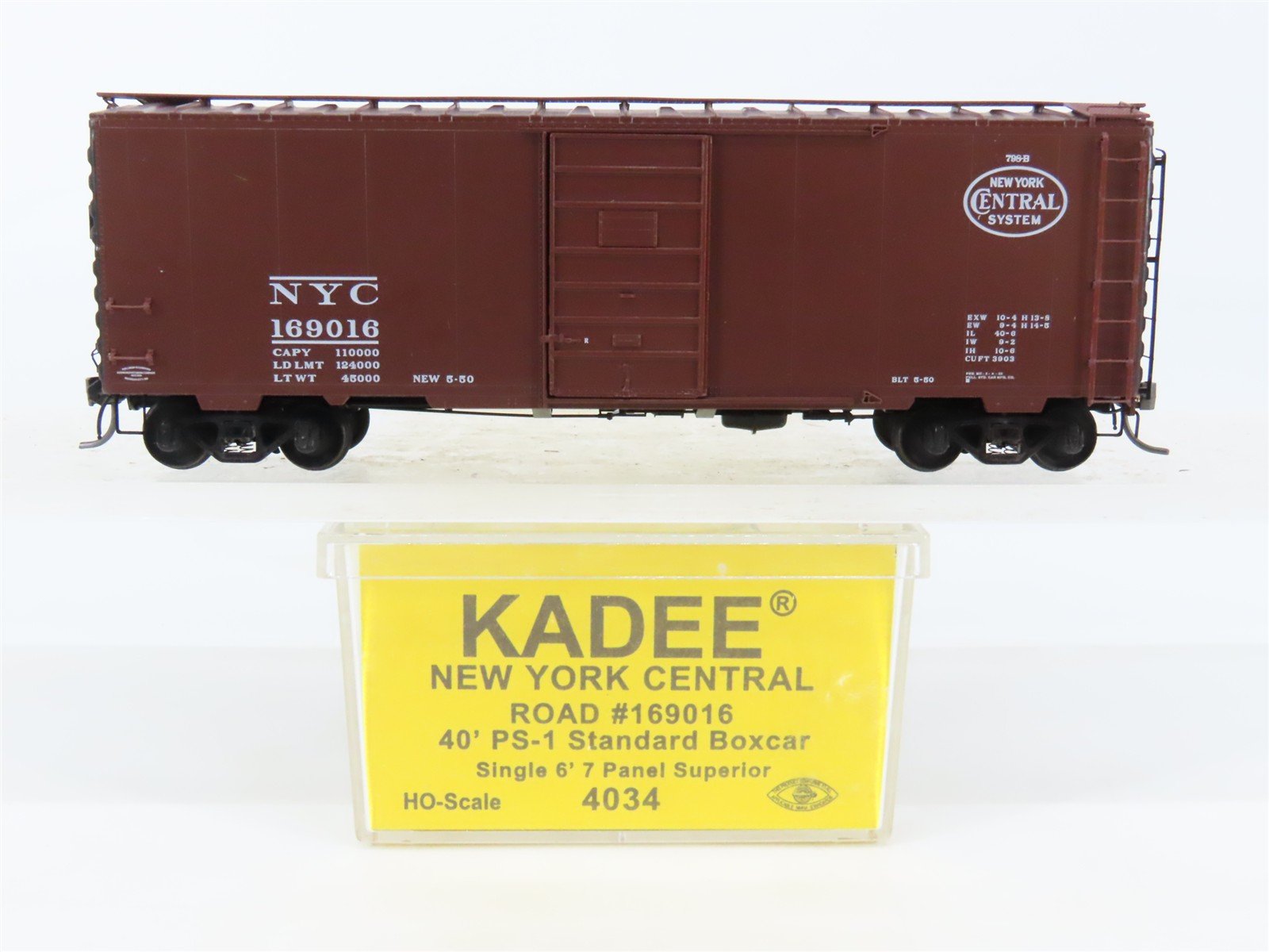 HO Scale Kadee 4034 NYC New York Central 40' PS-1 Single Door Box Car #169016
