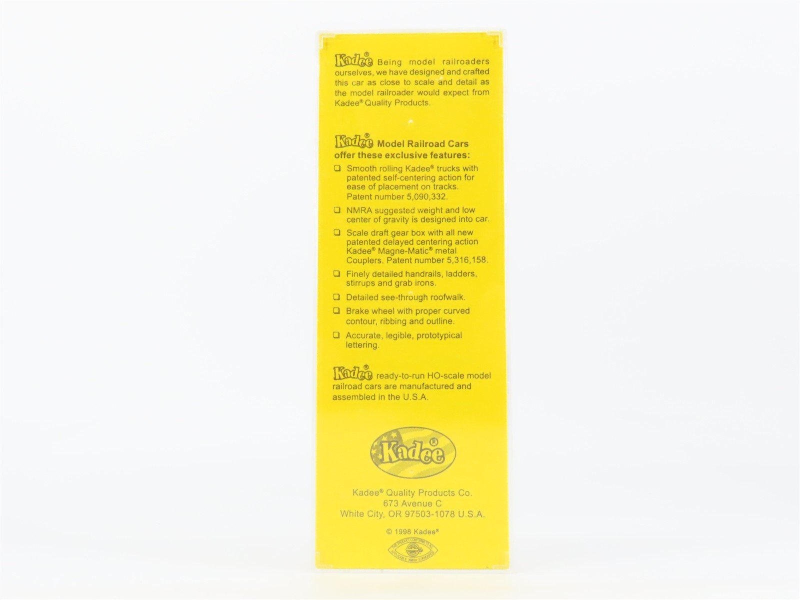 HO Scale Kadee 4034 NYC New York Central 40' PS-1 Single Door Box Car #169016