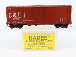 HO Scale Kadee 4029 C&EI Chicago & Eastern Illinois 40' PS-1 Box Car #65596