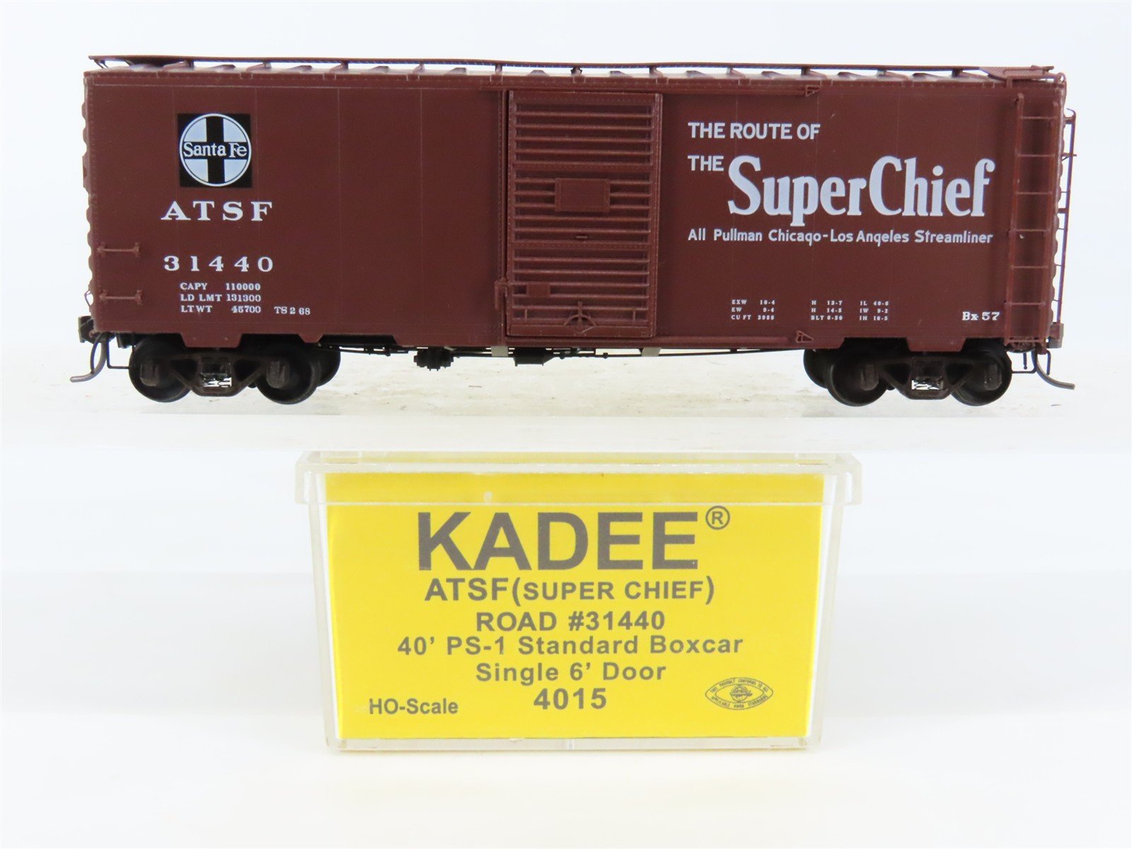 HO Scale Kadee 4015 ATSF Super Chief 40' PS-1 Single Door Box Car #31440