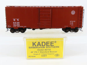 HO Scale Kadee 4301 BS Birmingham Southern 40' PS-1 Single Door Box Car #6745