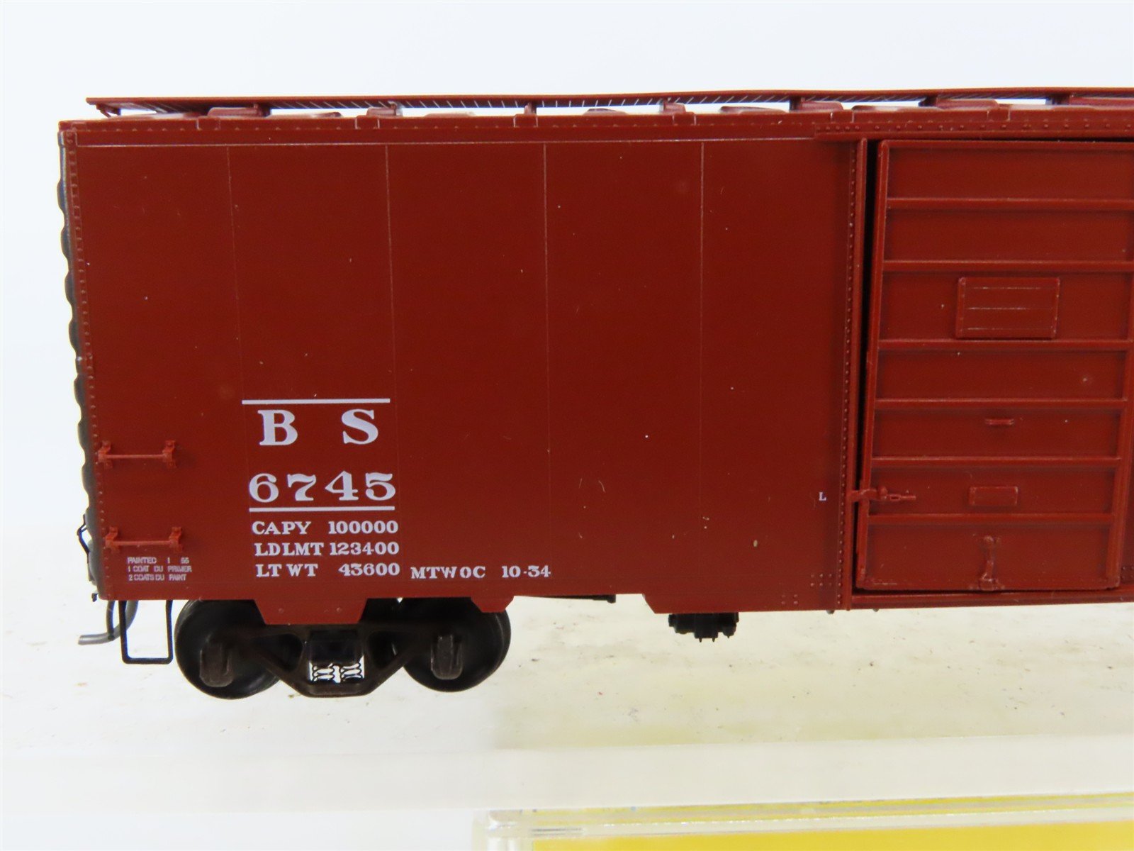HO Scale Kadee 4301 BS Birmingham Southern 40' PS-1 Single Door Box Car #6745