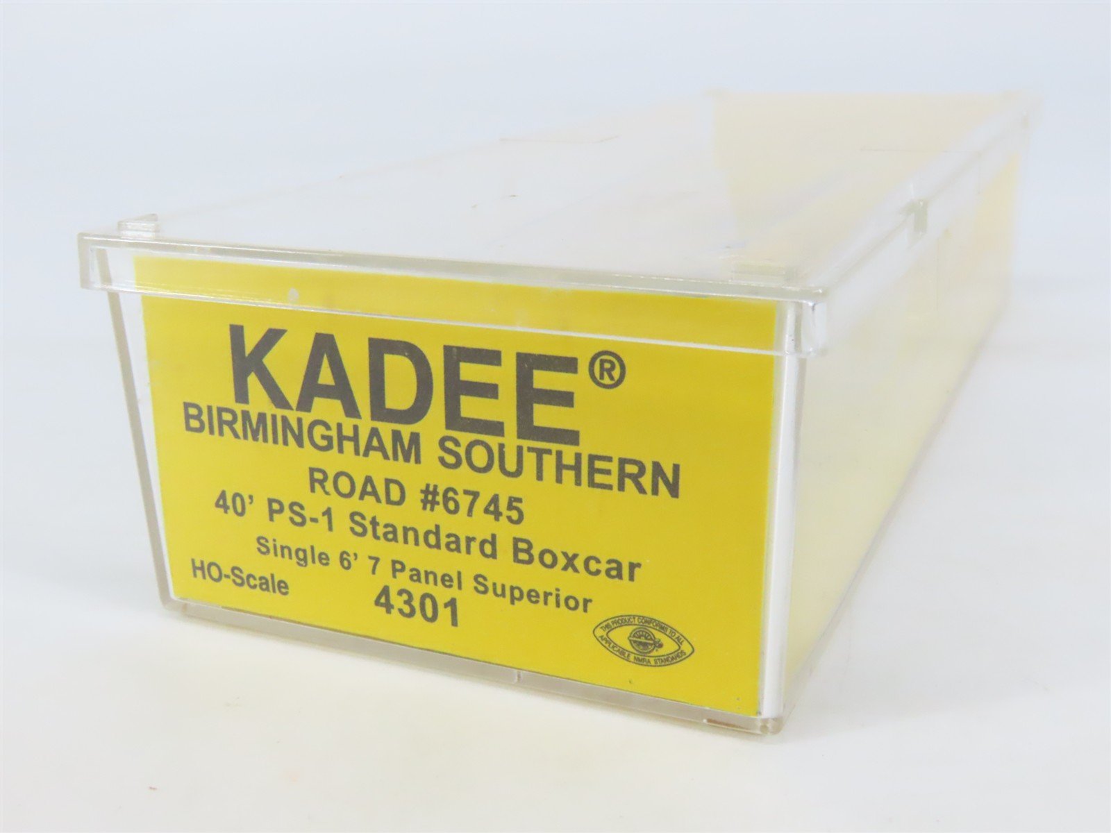 HO Scale Kadee 4301 BS Birmingham Southern 40' PS-1 Single Door Box Car #6745