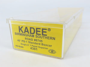 HO Scale Kadee 4301 BS Birmingham Southern 40' PS-1 Single Door Box Car #6745