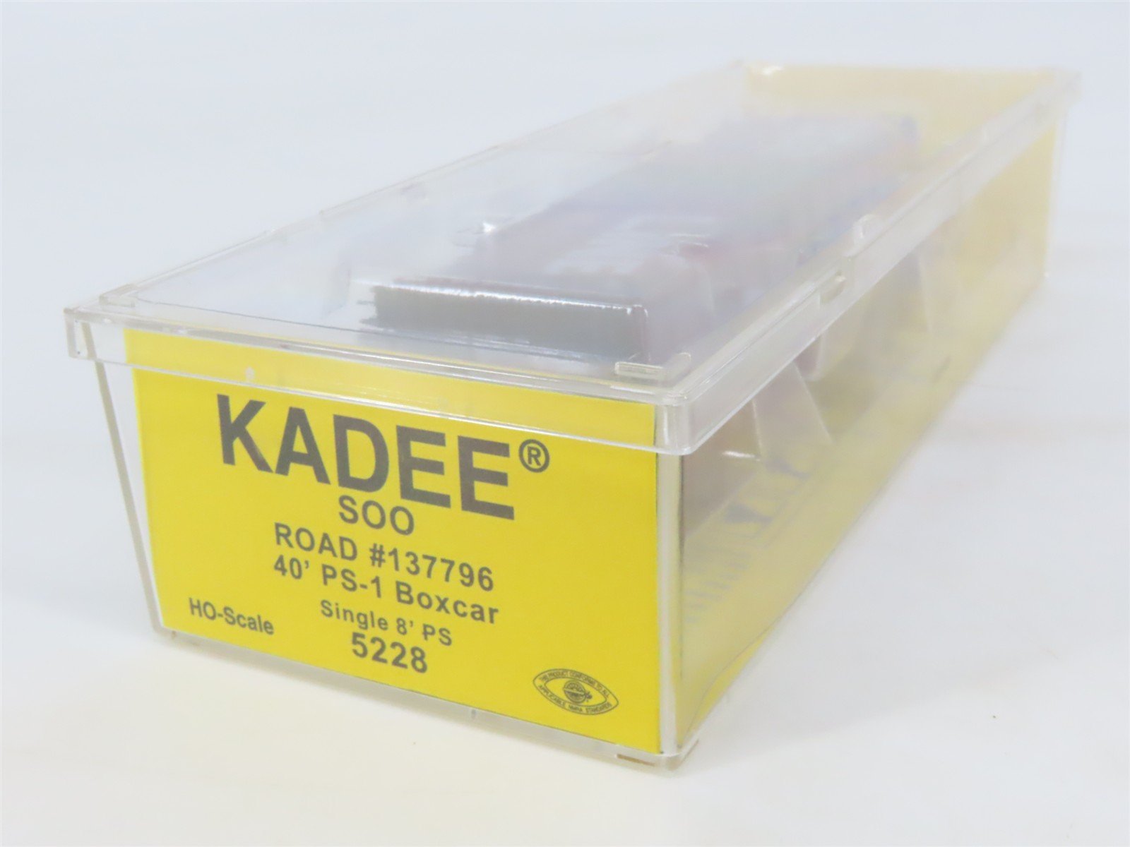 HO Scale Kadee 5228 SOO Line 40' PS-1 Single Door Box Car #137796 - SEALED