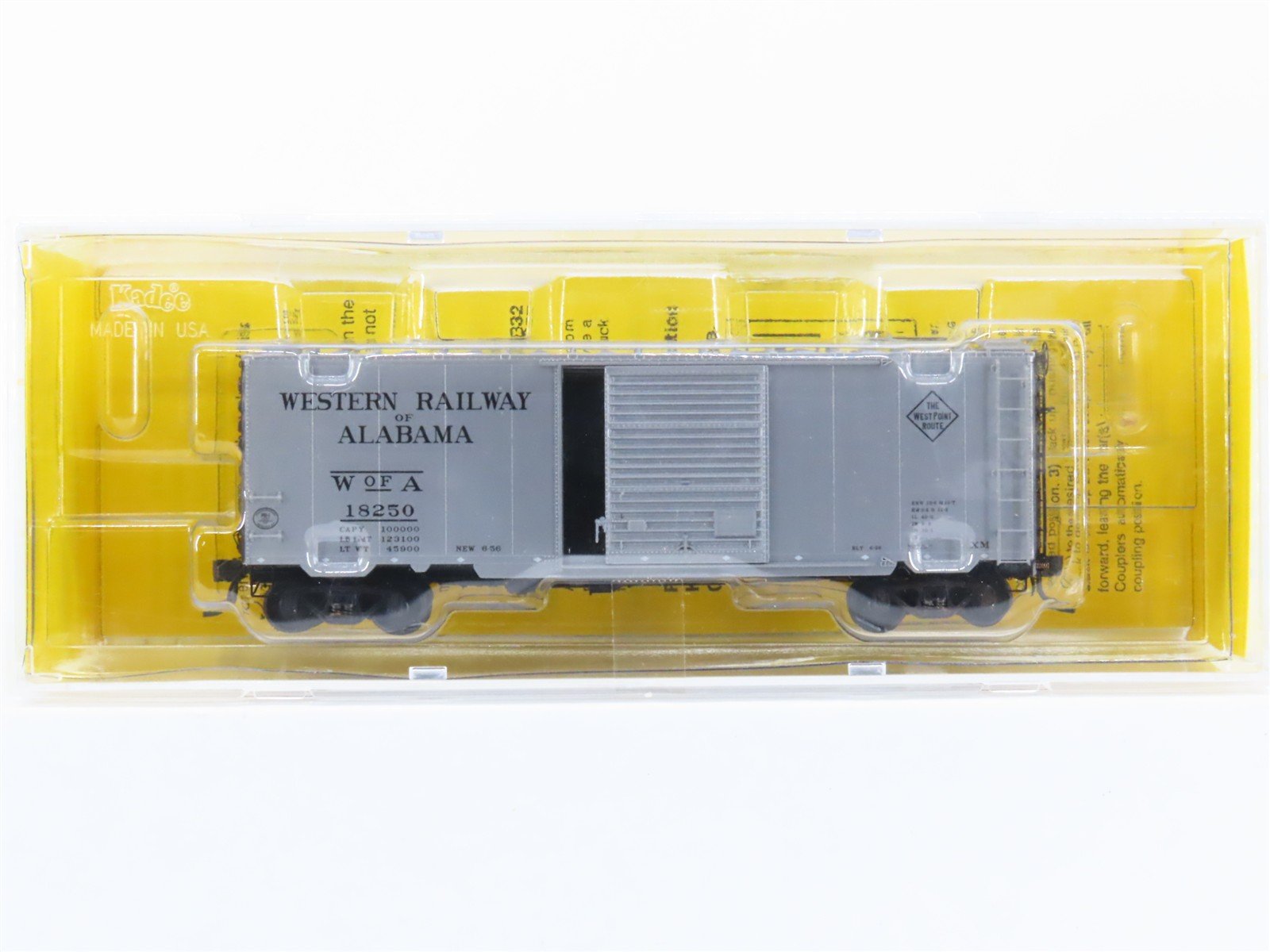 HO Scale Kadee 5230 WofA The West Point Route 40' PS-1 Single Door Boxcar #18250