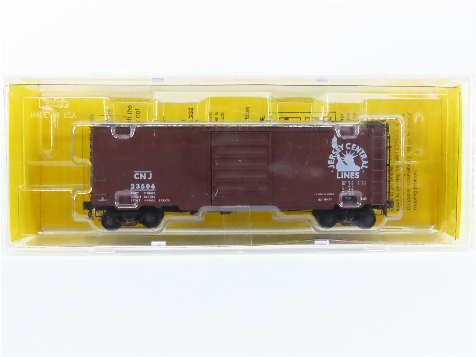 HO Scale Kadee 5229 CNJ Jersey Central 40' PS-1 Box Car #23506 - SEALED