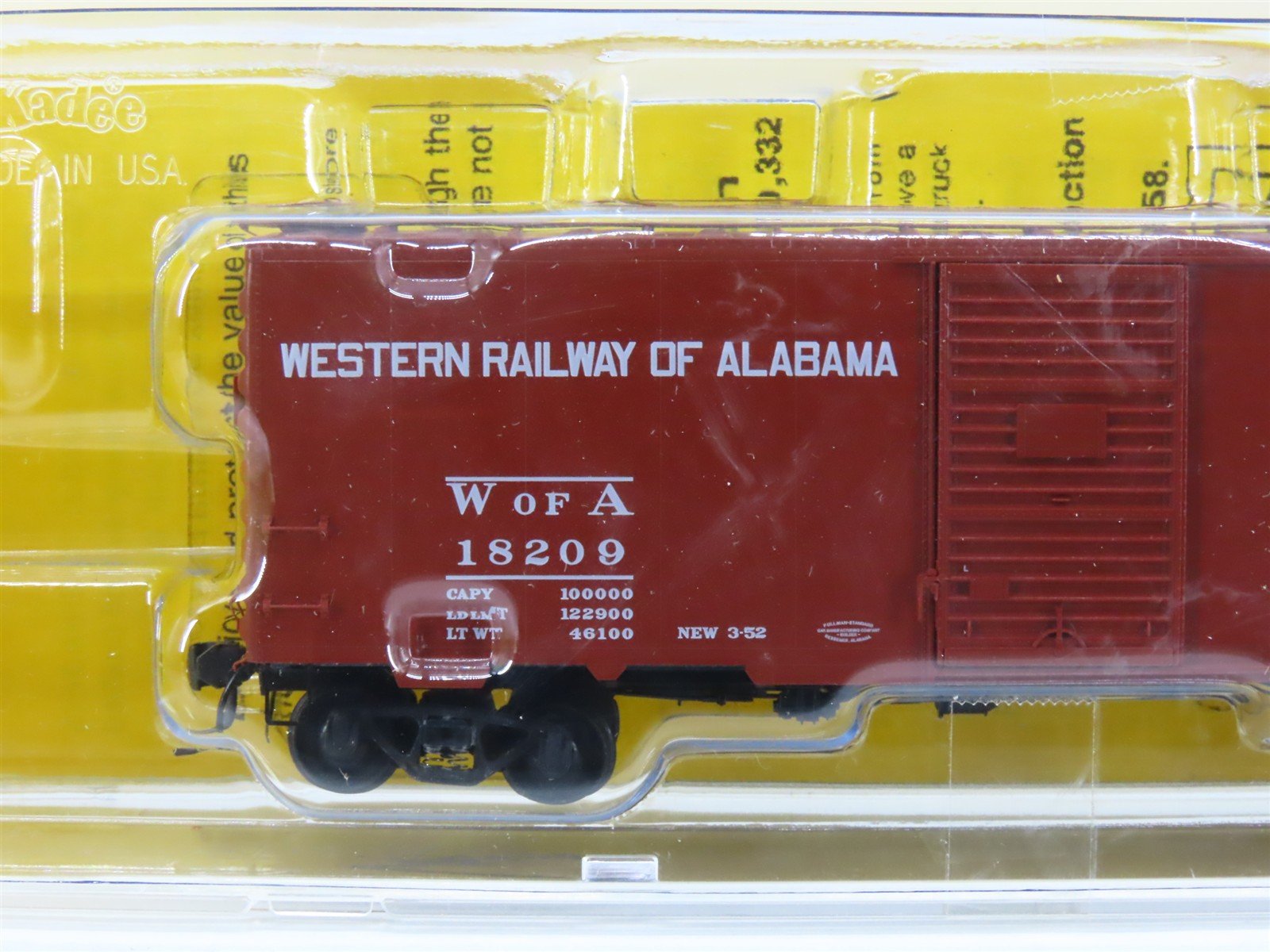 HO Kadee 4304 WofA The West Pont Route 40' Single Door Box Car #18209 - SEALED