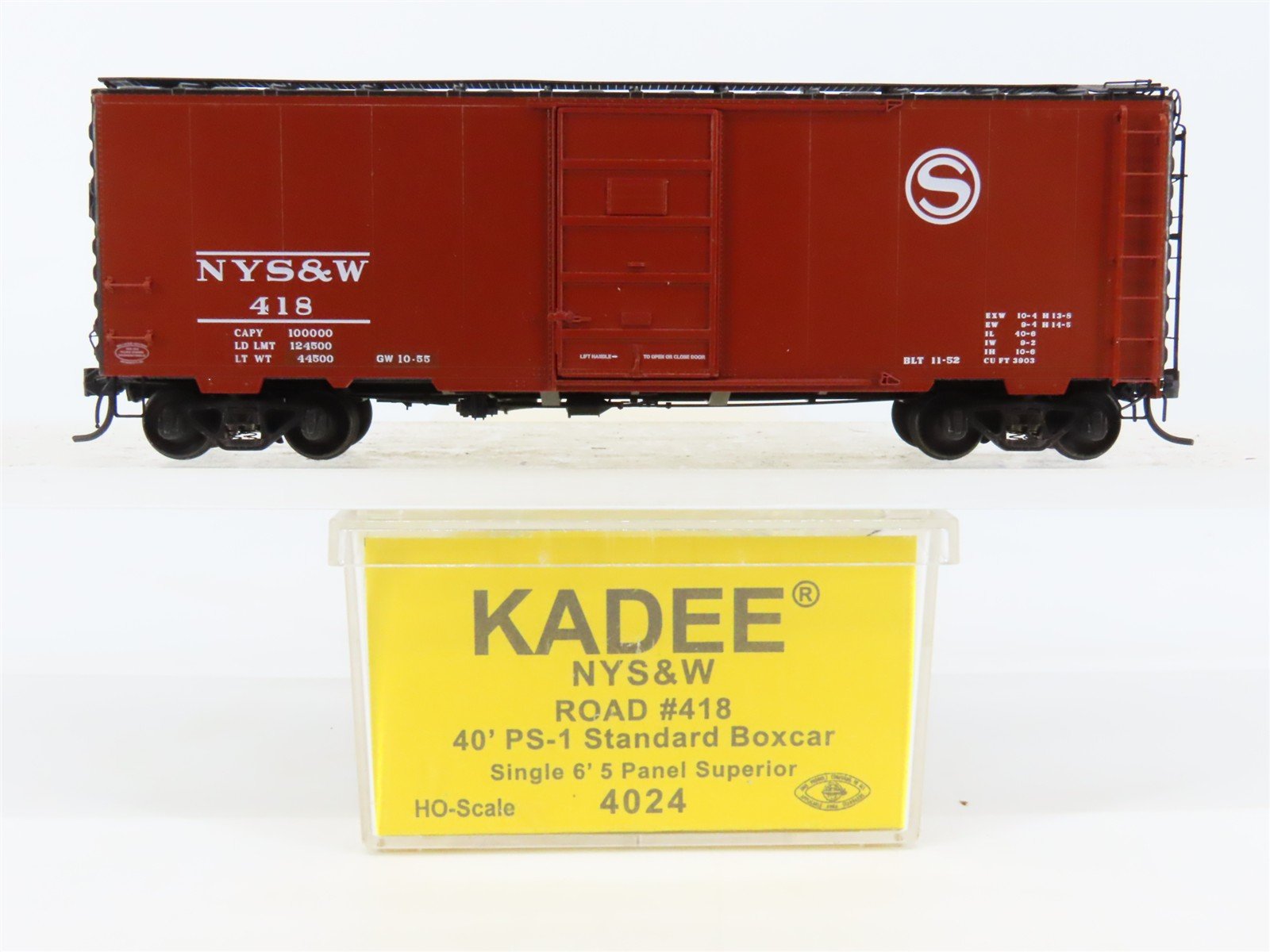HO Scale Kadee 4024 NYS&W Susquehanna 40' PS-1 Single Door Box Car #418