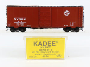 HO Scale Kadee 4024 NYS&W Susquehanna 40' PS-1 Single Door Box Car #418