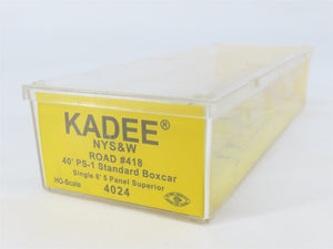 HO Scale Kadee 4024 NYS&W Susquehanna 40' PS-1 Single Door Box Car #418