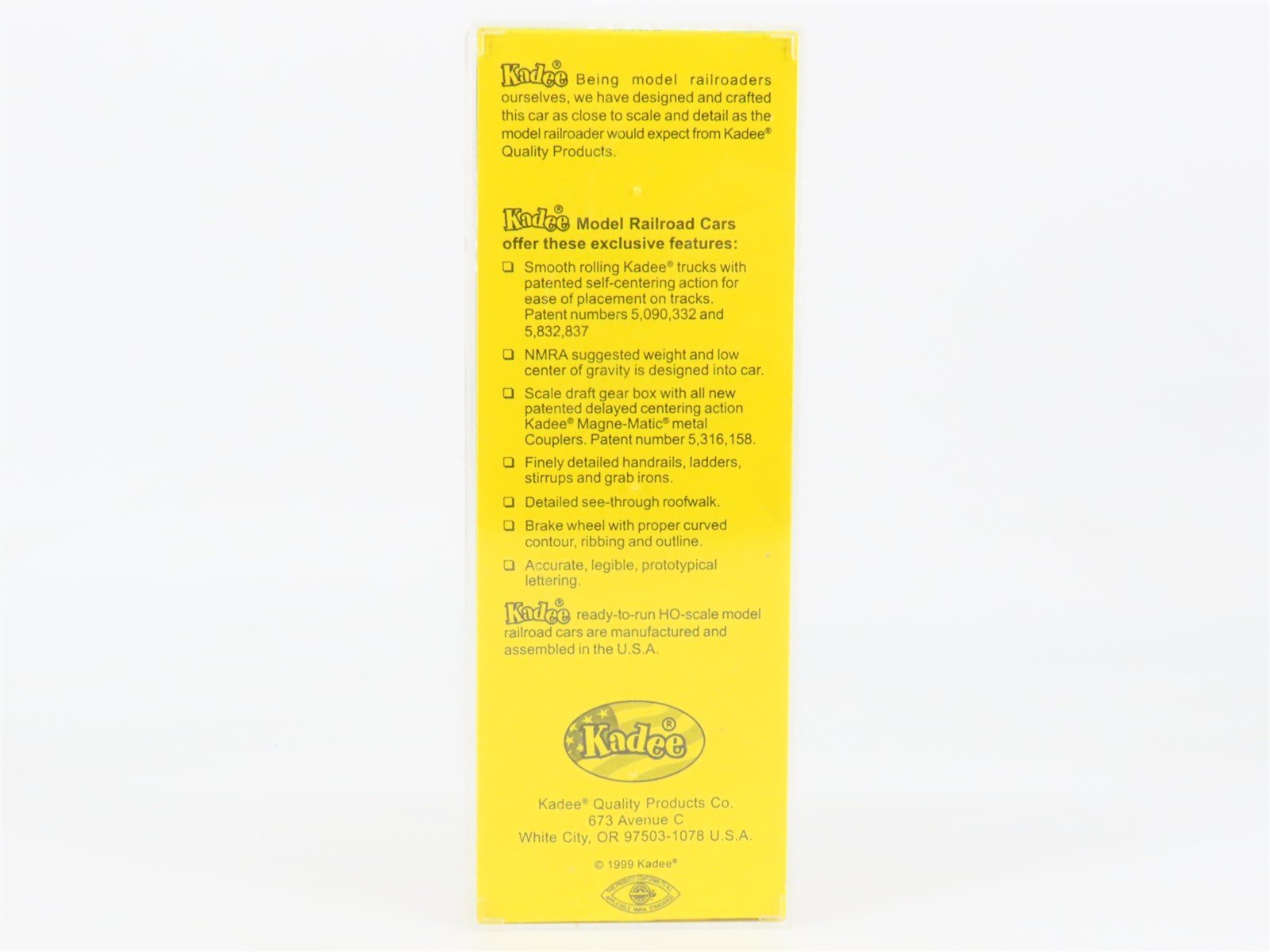 HO Scale Kadee 5204 CNJ Jersey Central 40' PS-1 Single Door Box Car #23527