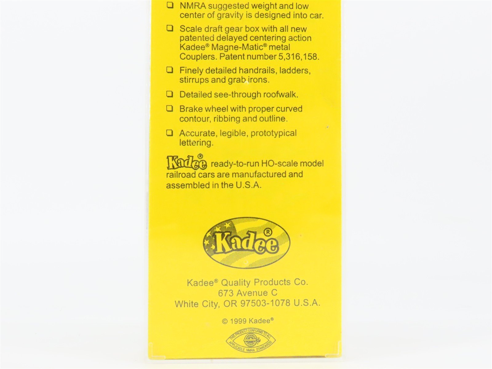 HO Scale Kadee 5204 CNJ Jersey Central 40' PS-1 Single Door Box Car #23527